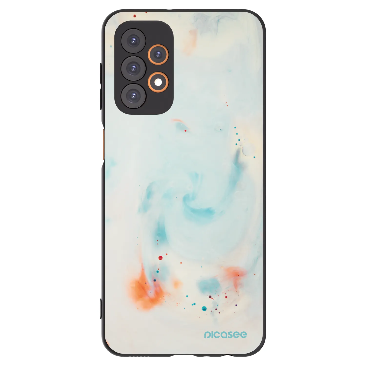Picasee crna silikonska maskica za Samsung Galaxy A23 A236B 5G - Splash