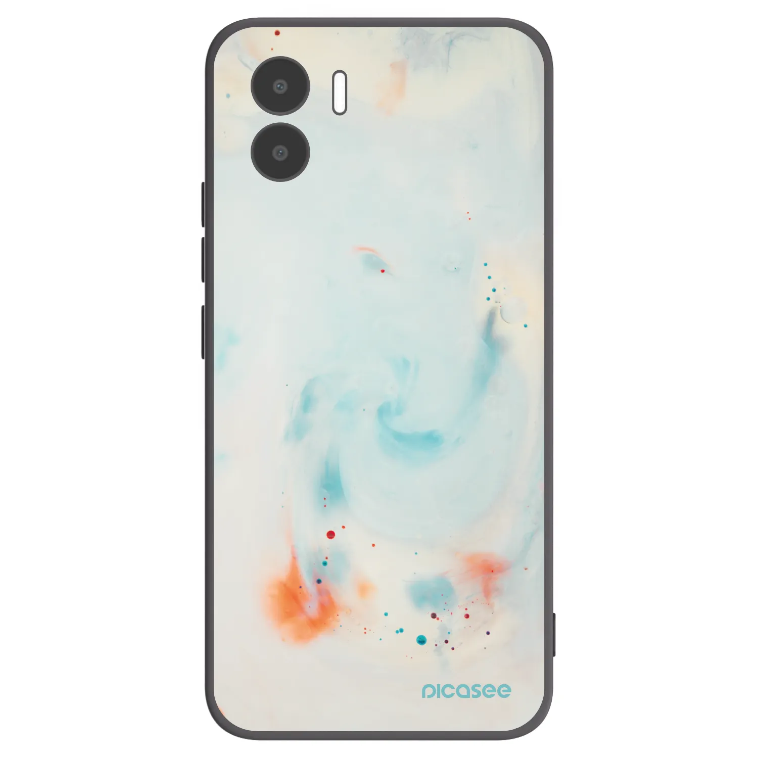 Picasee crna silikonska maskica za Xiaomi Redmi A1 - Splash