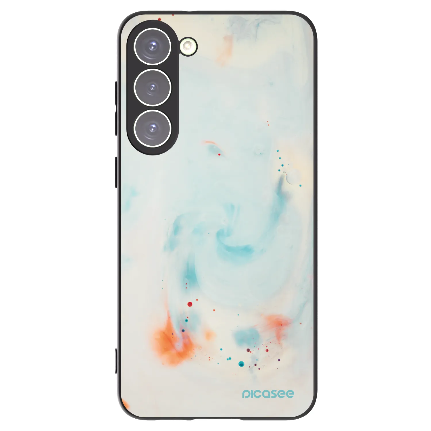 Picasee crna silikonska maskica za Samsung Galaxy S23+ 5G - Splash