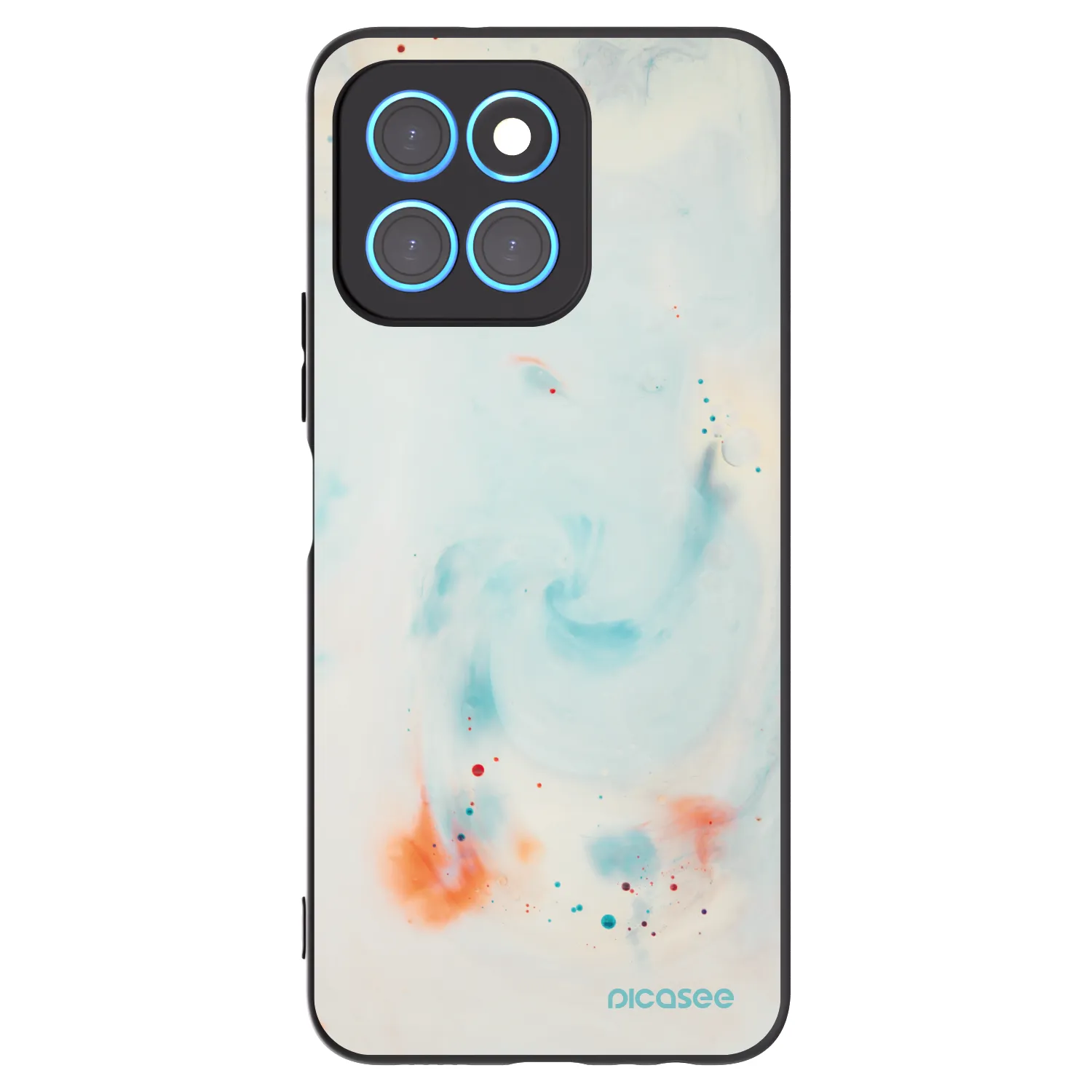 Picasee crna silikonska maskica za Honor X6 - Splash
