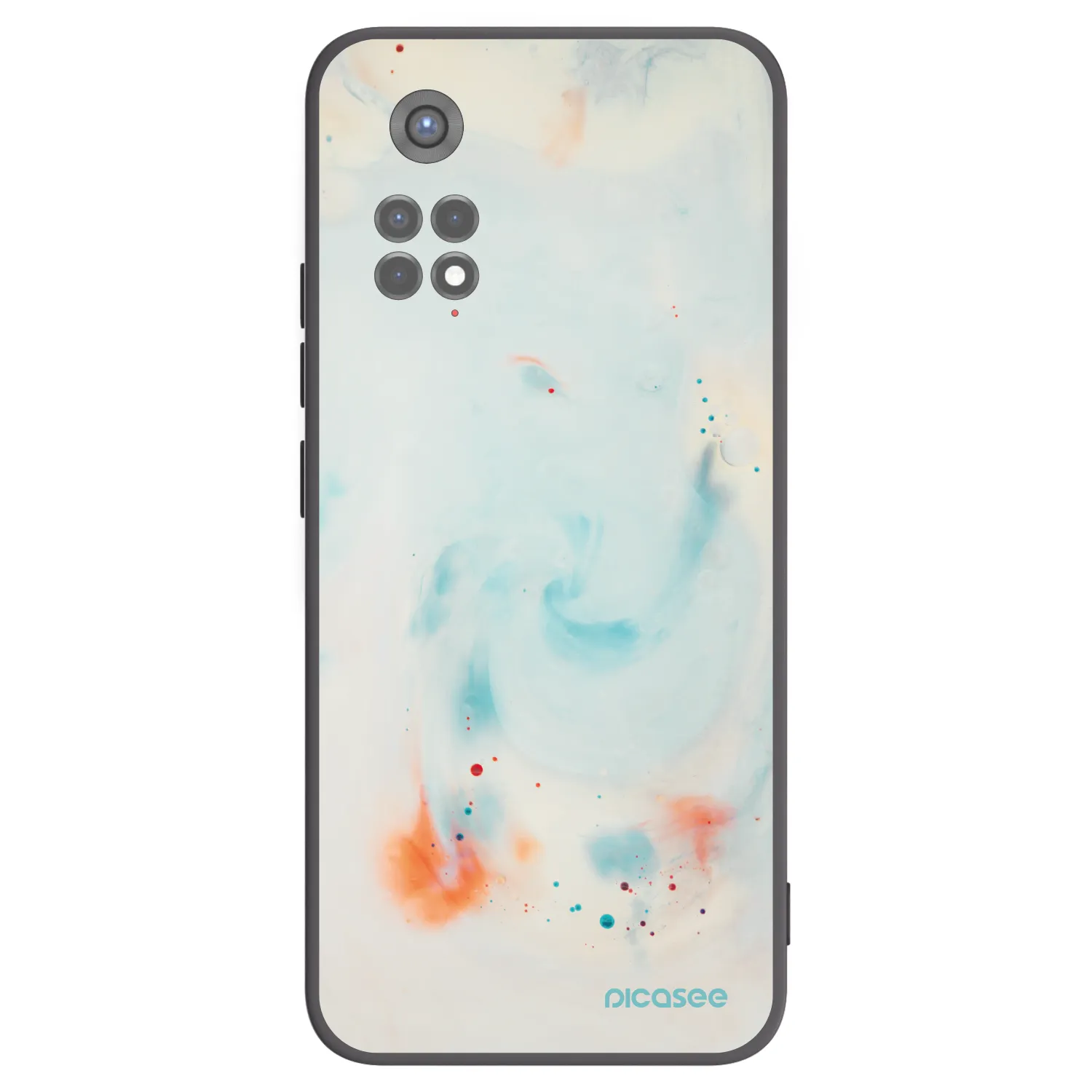 Picasee crna silikonska maskica za Xiaomi Redmi Note 11S 5G - Splash