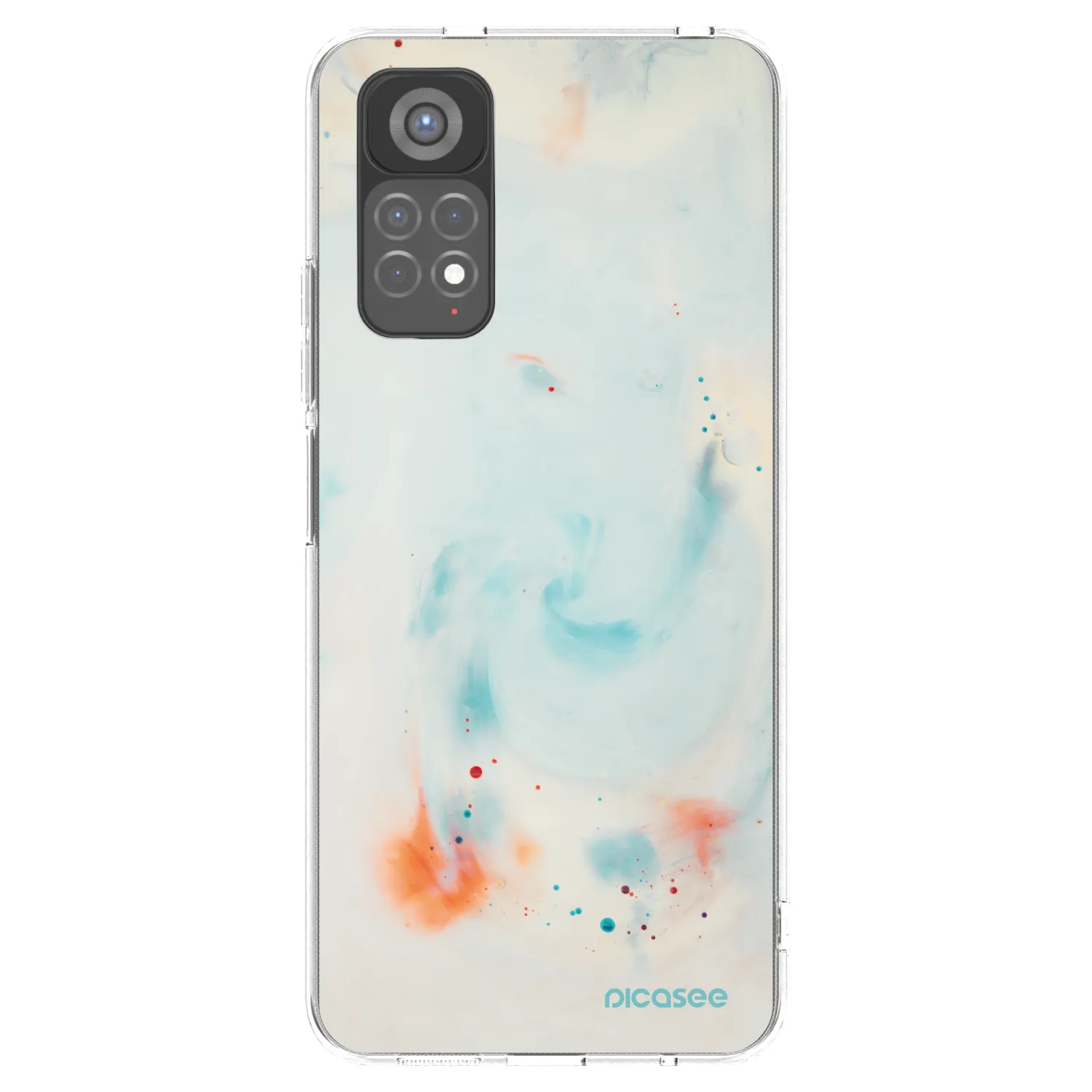 Picasee silikonska prozirna maskica za Xiaomi Redmi Note 11S 5G - Splash