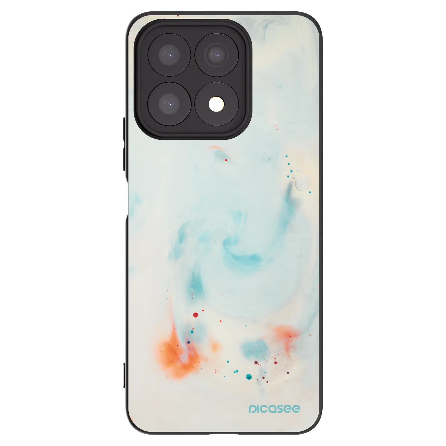 Picasee crna silikonska maskica za Honor X8a - Splash