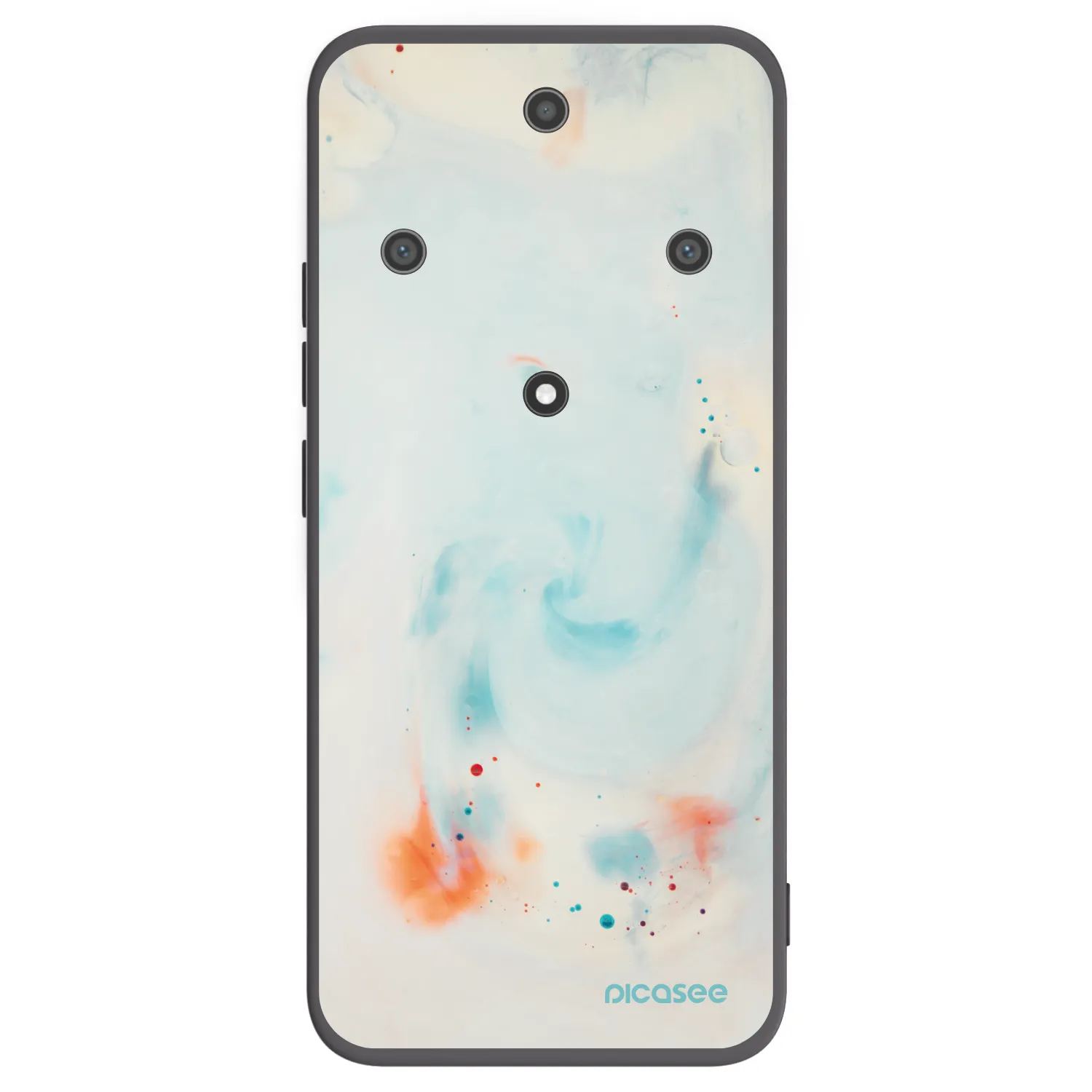 Picasee crna silikonska maskica za Honor Magic5 Lite 5G - Splash