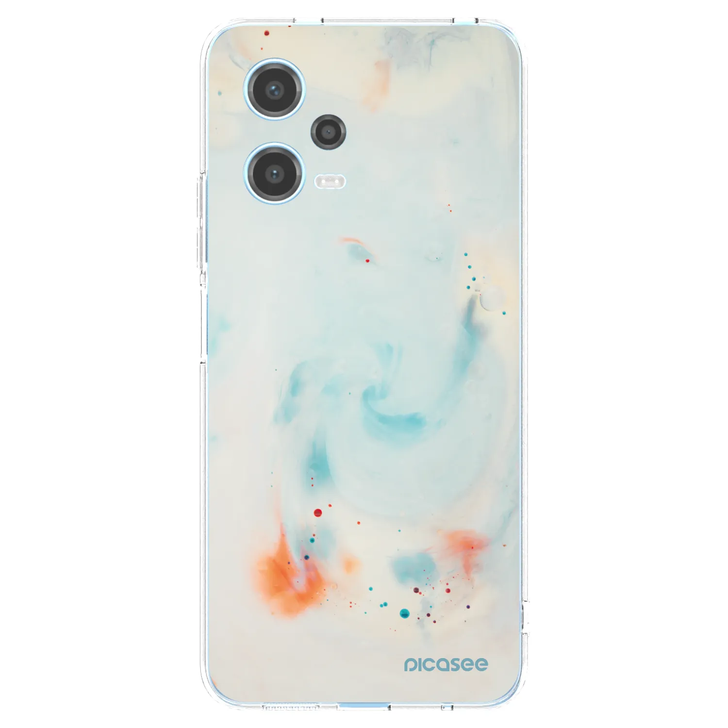 Picasee silikonska prozirna maskica za Xiaomi Redmi Note 12 5G - Splash