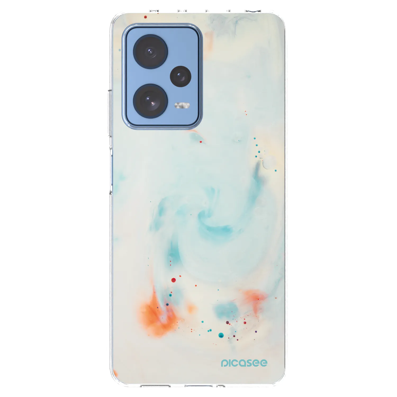 Picasee silikonska prozirna maskica za Xiaomi Redmi Note 12 Pro 5G - Splash