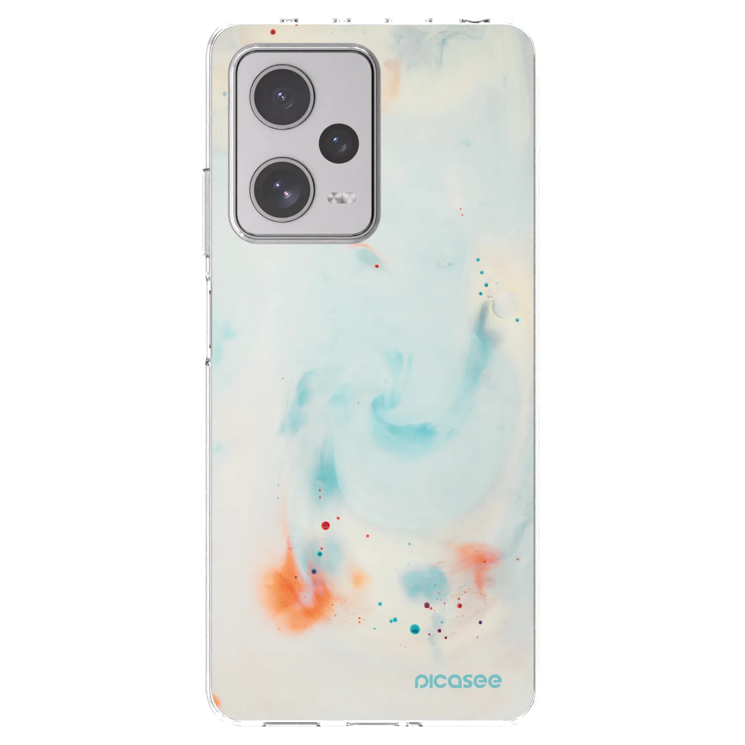 Picasee silikonska prozirna maskica za Xiaomi Redmi Note 12 Pro+ 5G - Splash