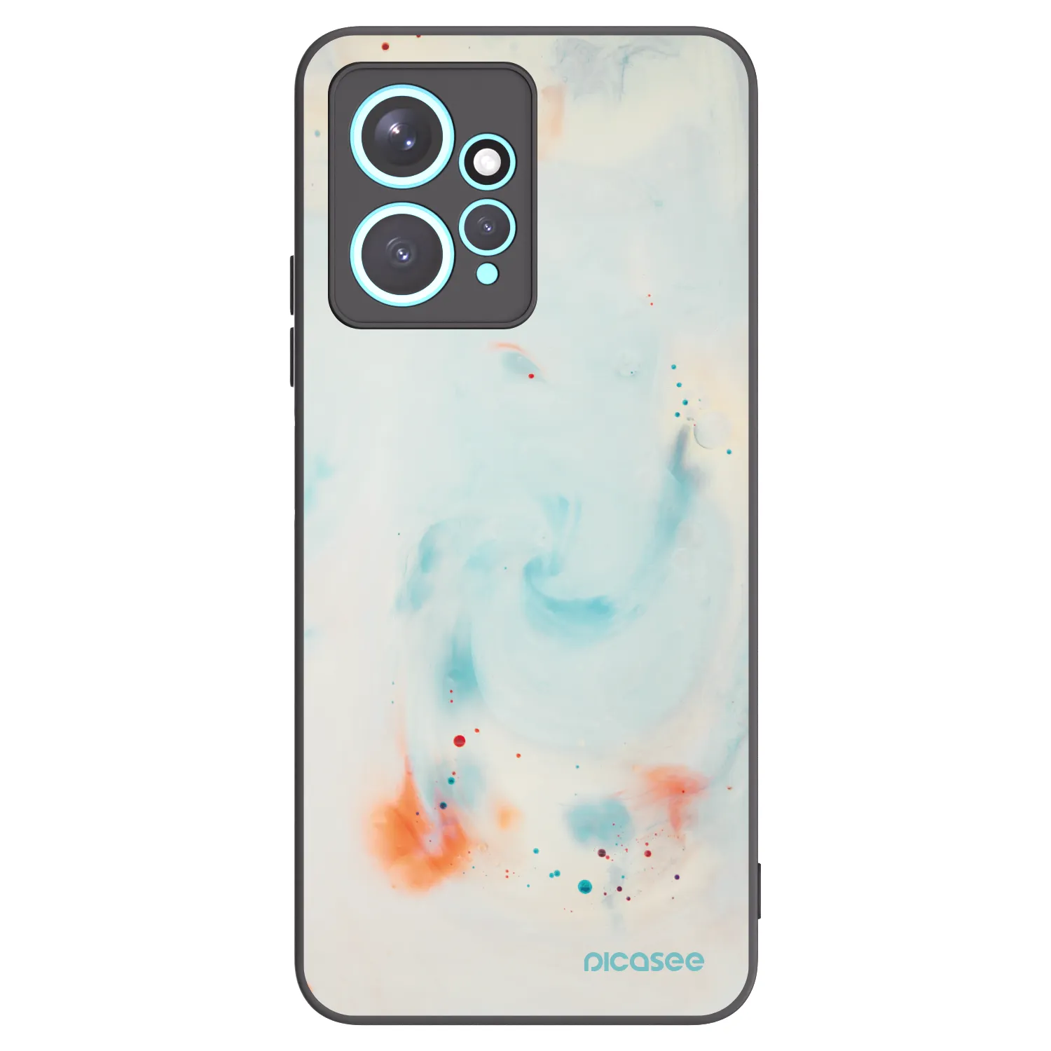 Picasee crna silikonska maskica za Xiaomi Redmi Note 12 4G - Splash