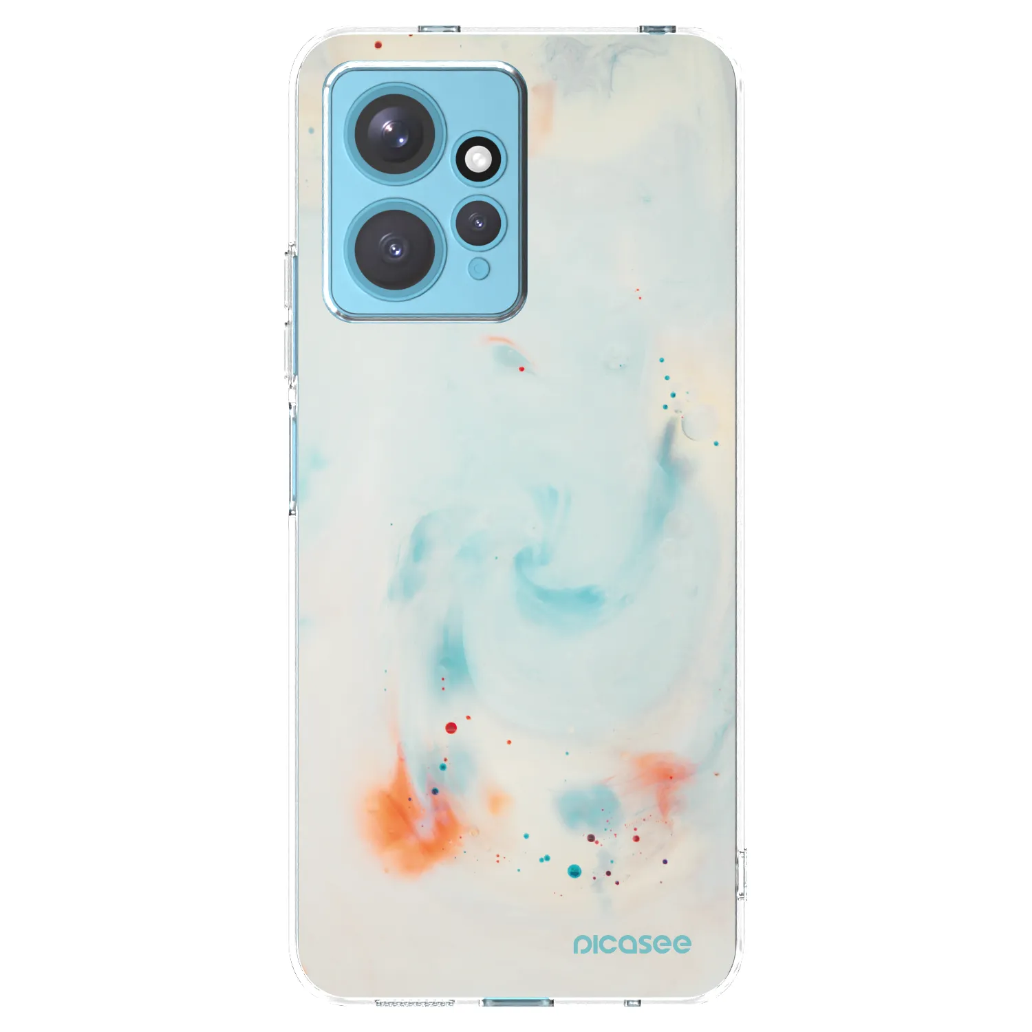 Picasee silikonska prozirna maskica za Xiaomi Redmi Note 12 4G - Splash