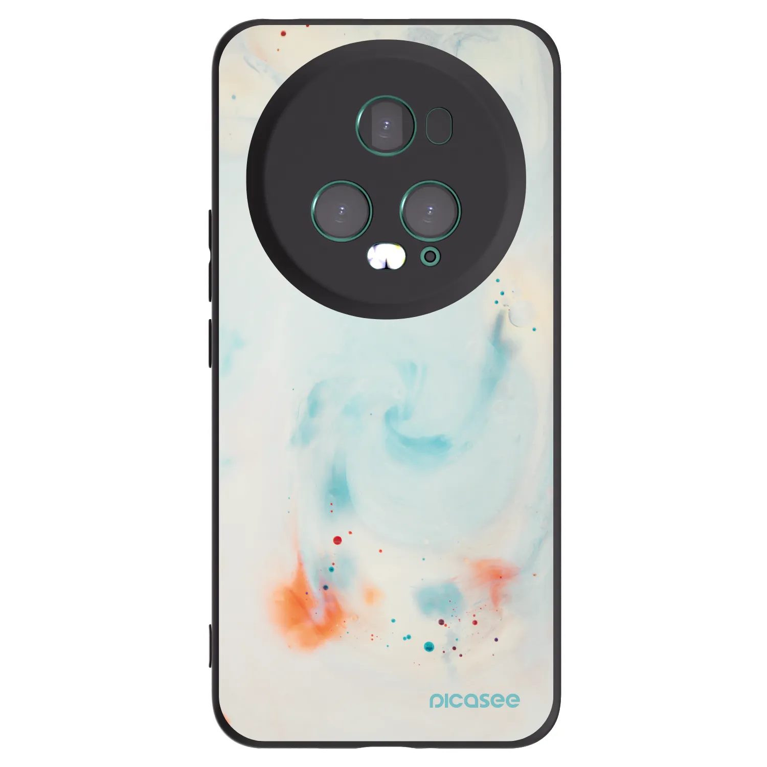 Picasee crna silikonska maskica za Honor Magic5 Pro - Splash