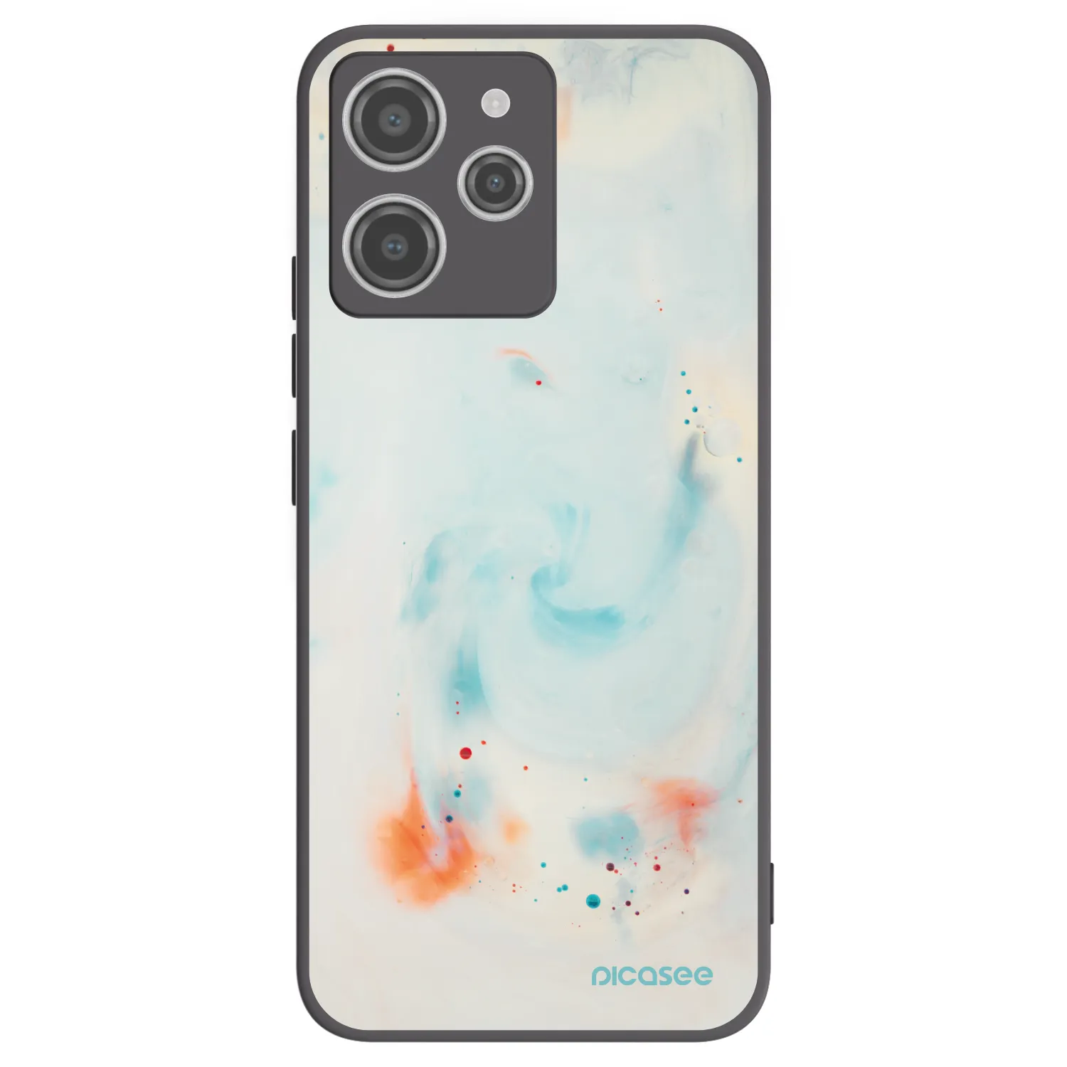 Picasee crna silikonska maskica za Xiaomi Redmi 12 4G - Splash