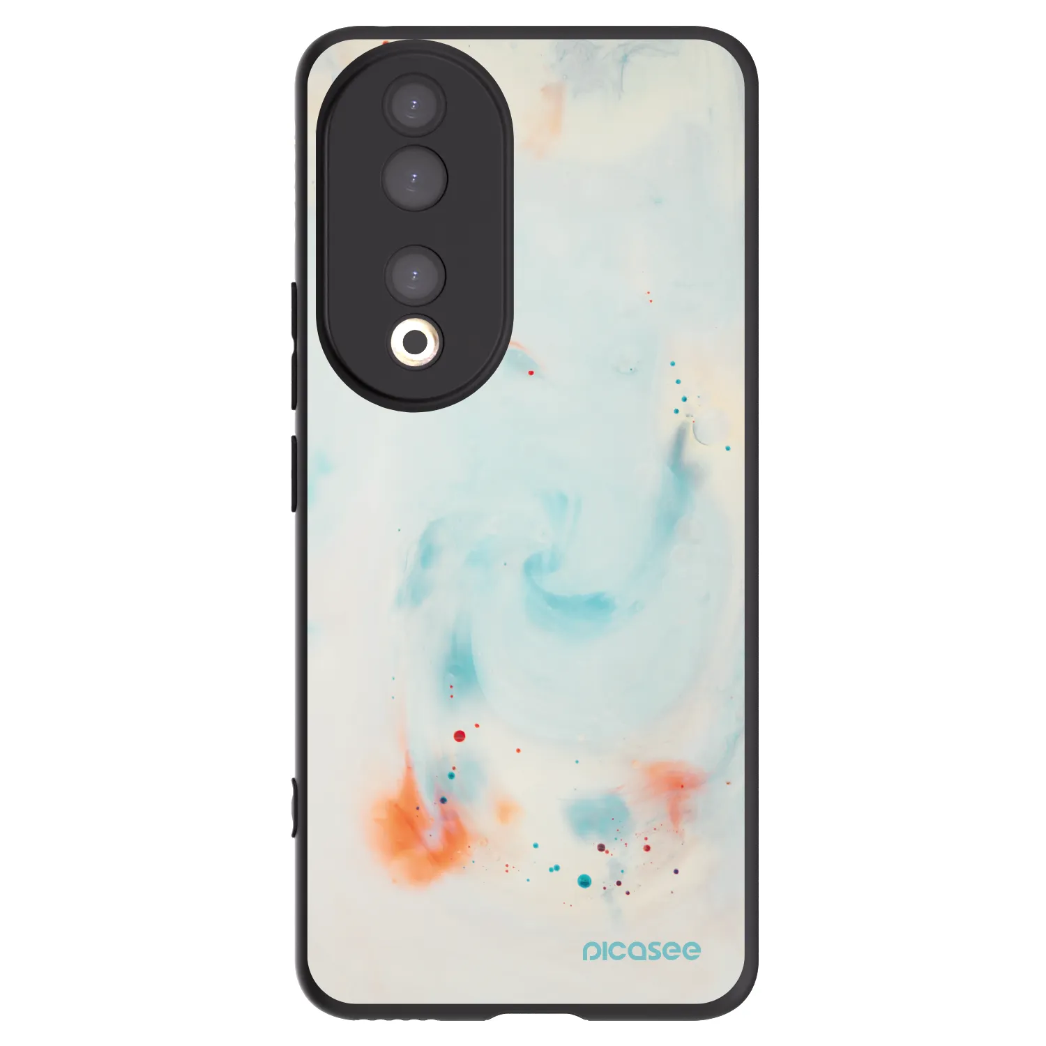 Picasee crna silikonska maskica za Honor 90 5G - Splash