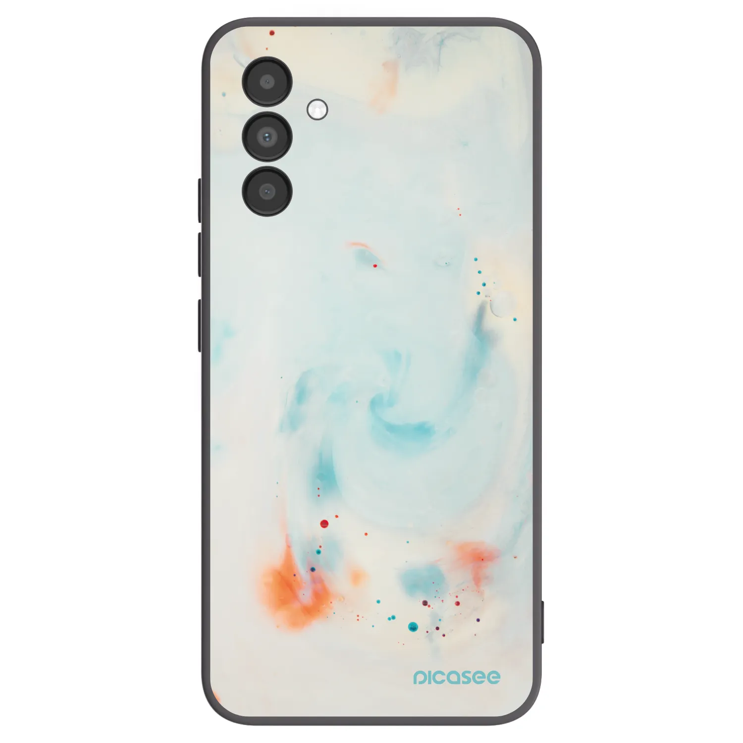 Picasee crna silikonska maskica za Samsung Galaxy A04s A047F - Splash