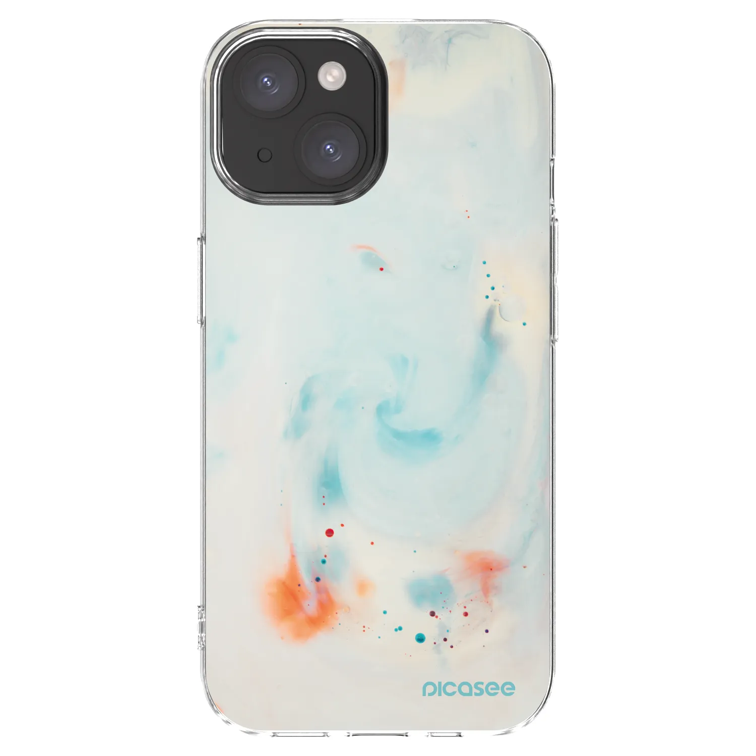 Picasee silikonska prozirna maskica za Apple iPhone 15 - Splash