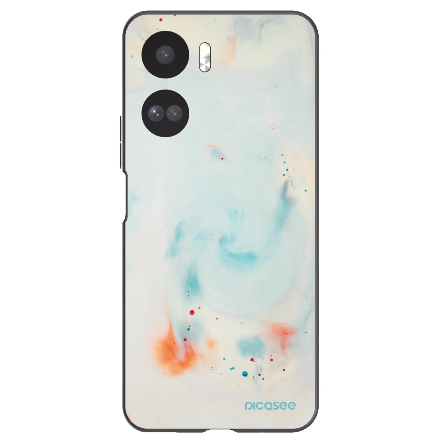 Picasee crna silikonska maskica za Honor 90 Lite 5G - Splash