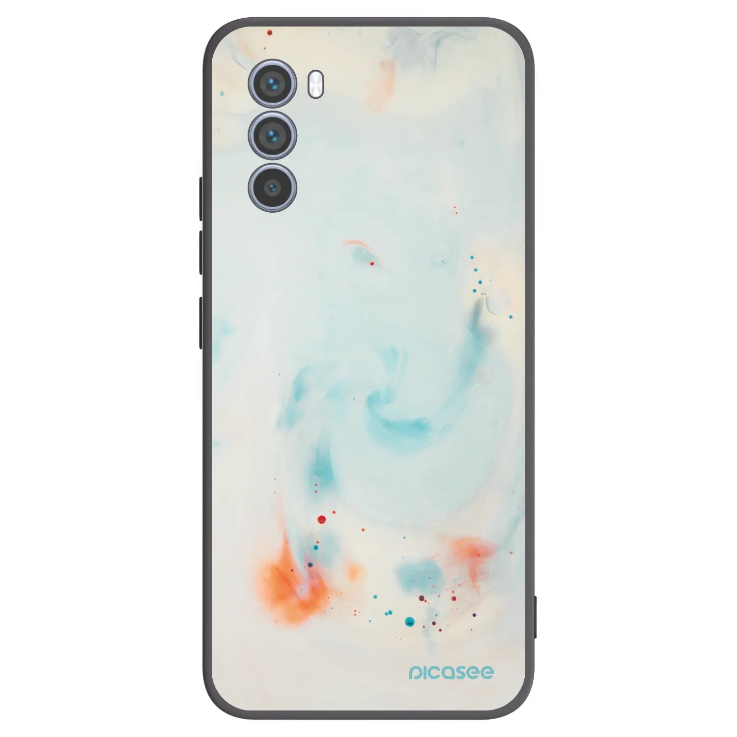 Picasee crna silikonska maskica za Motorola Moto G62 - Splash