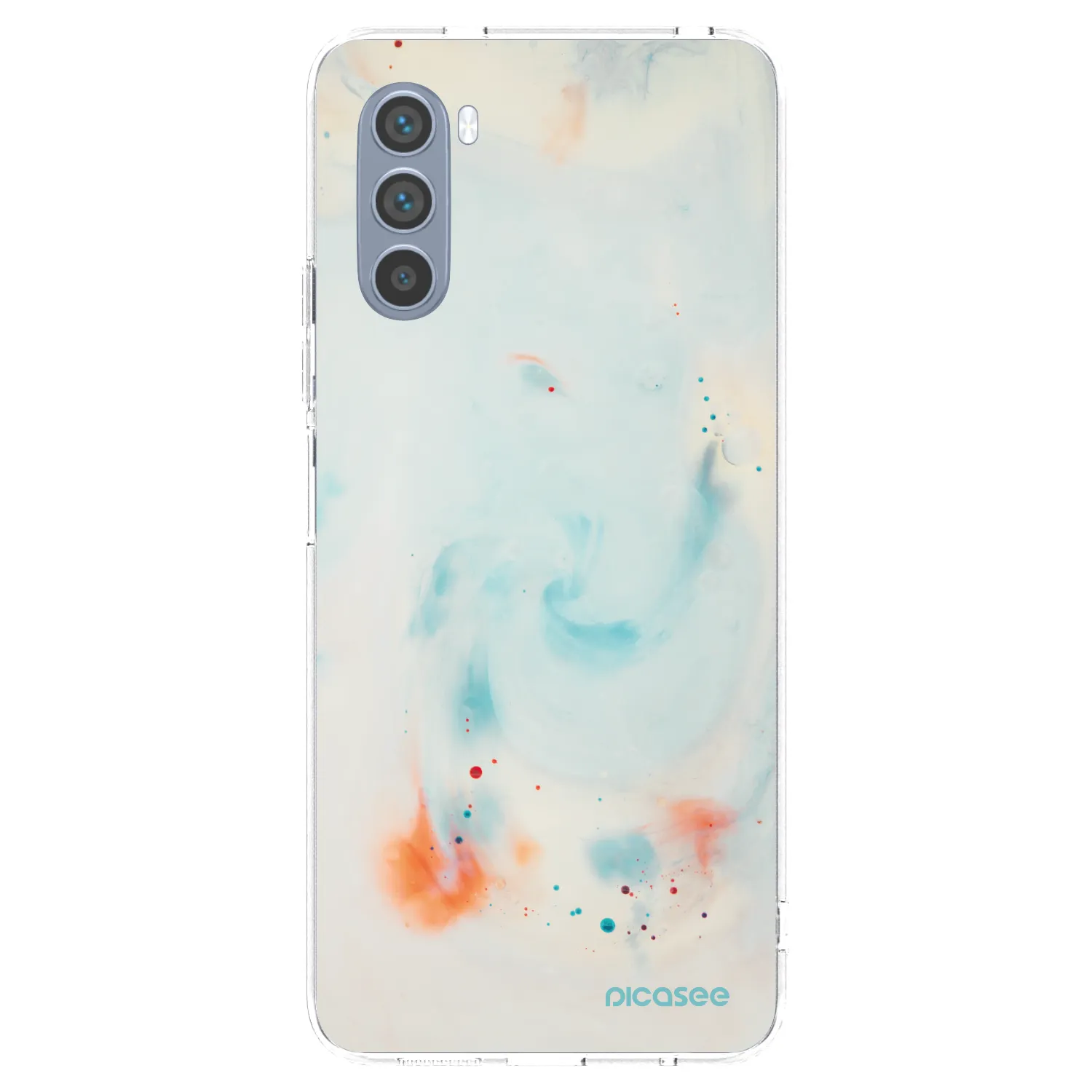 Picasee silikonska prozirna maskica za Motorola Moto G62 - Splash