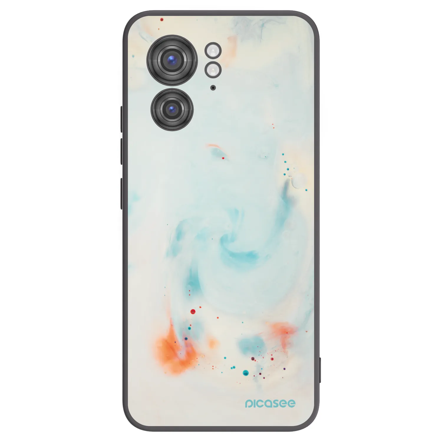Picasee crna silikonska maskica za Motorola Edge 40 - Splash