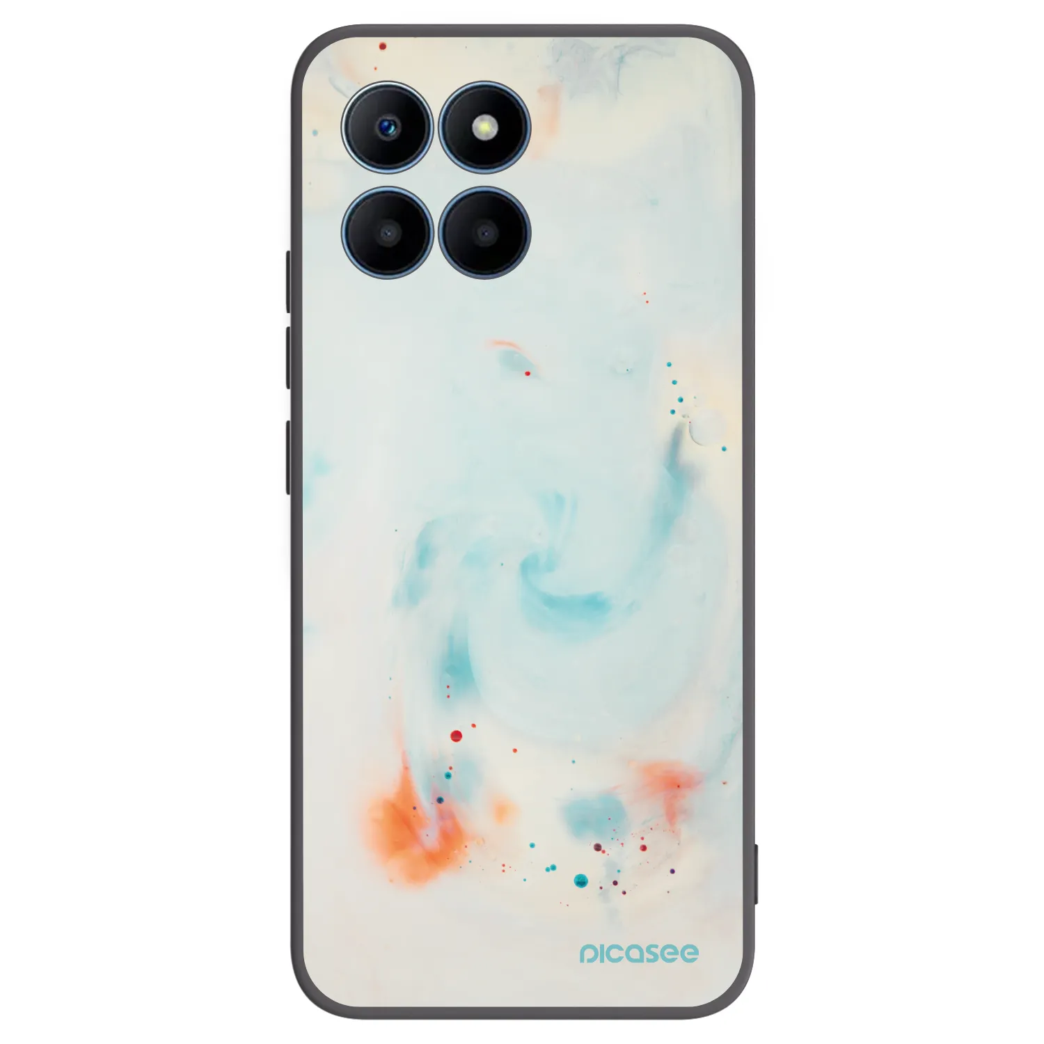 Picasee crna silikonska maskica za Honor 70 Lite - Splash