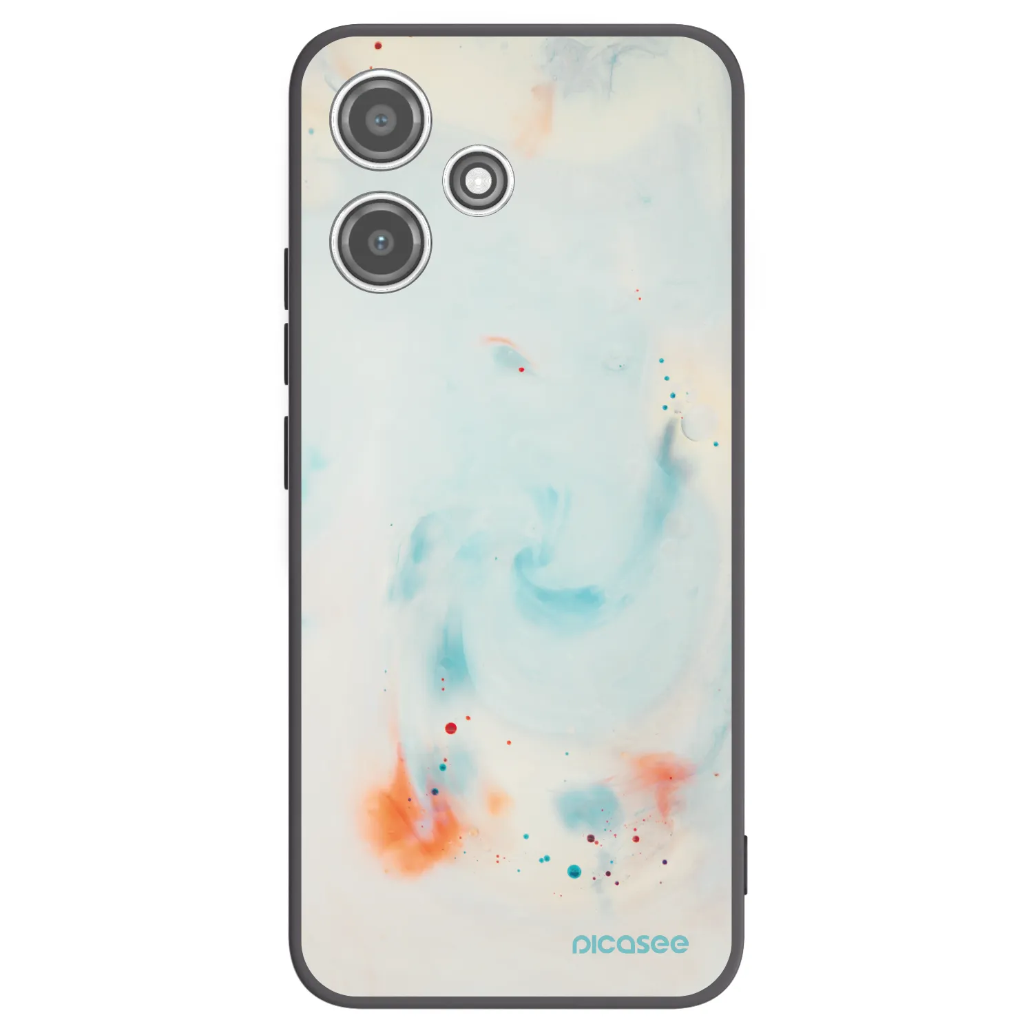 Picasee crna silikonska maskica za Xiaomi Redmi 12 5G - Splash