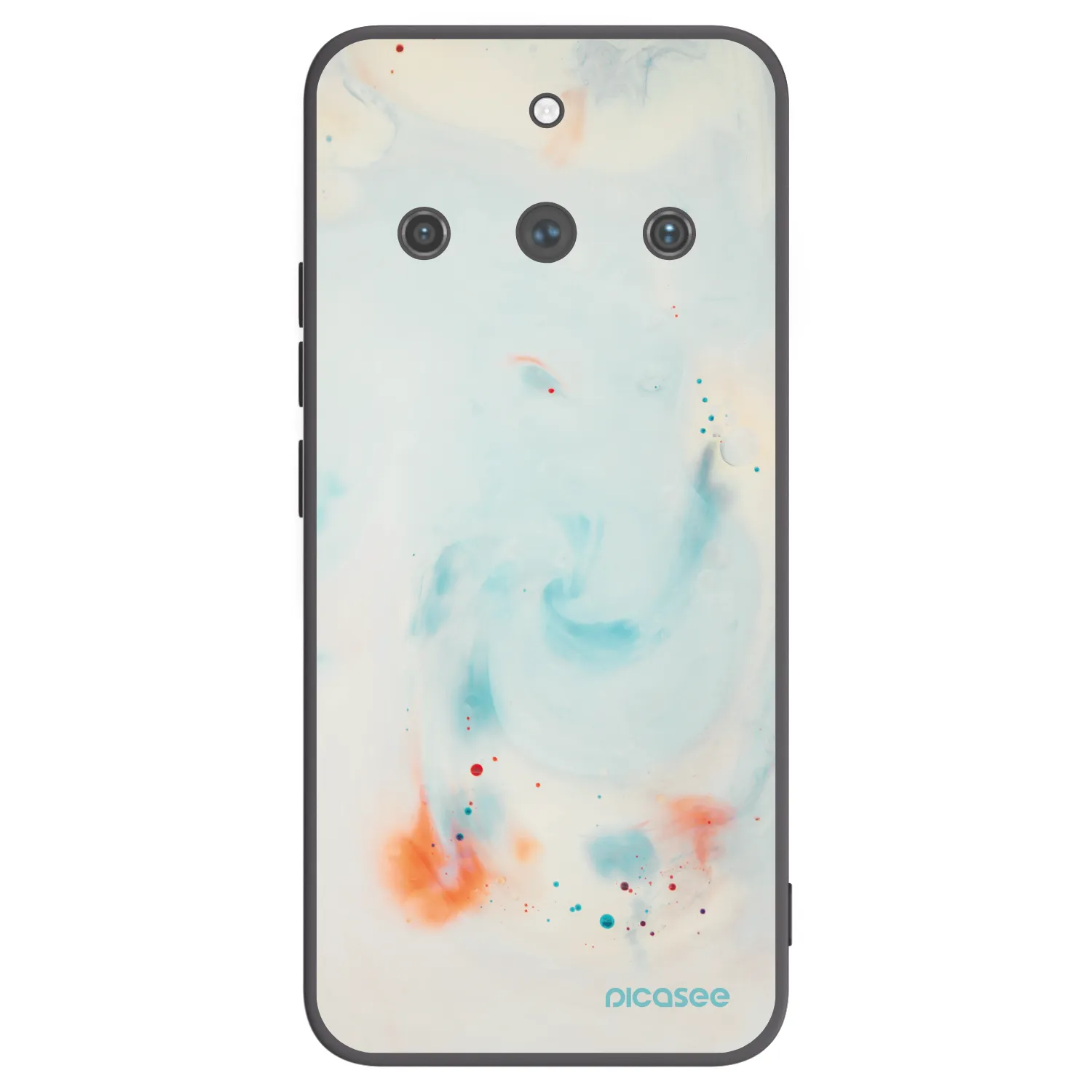 Picasee crna silikonska maskica za Realme 11 Pro+ - Splash