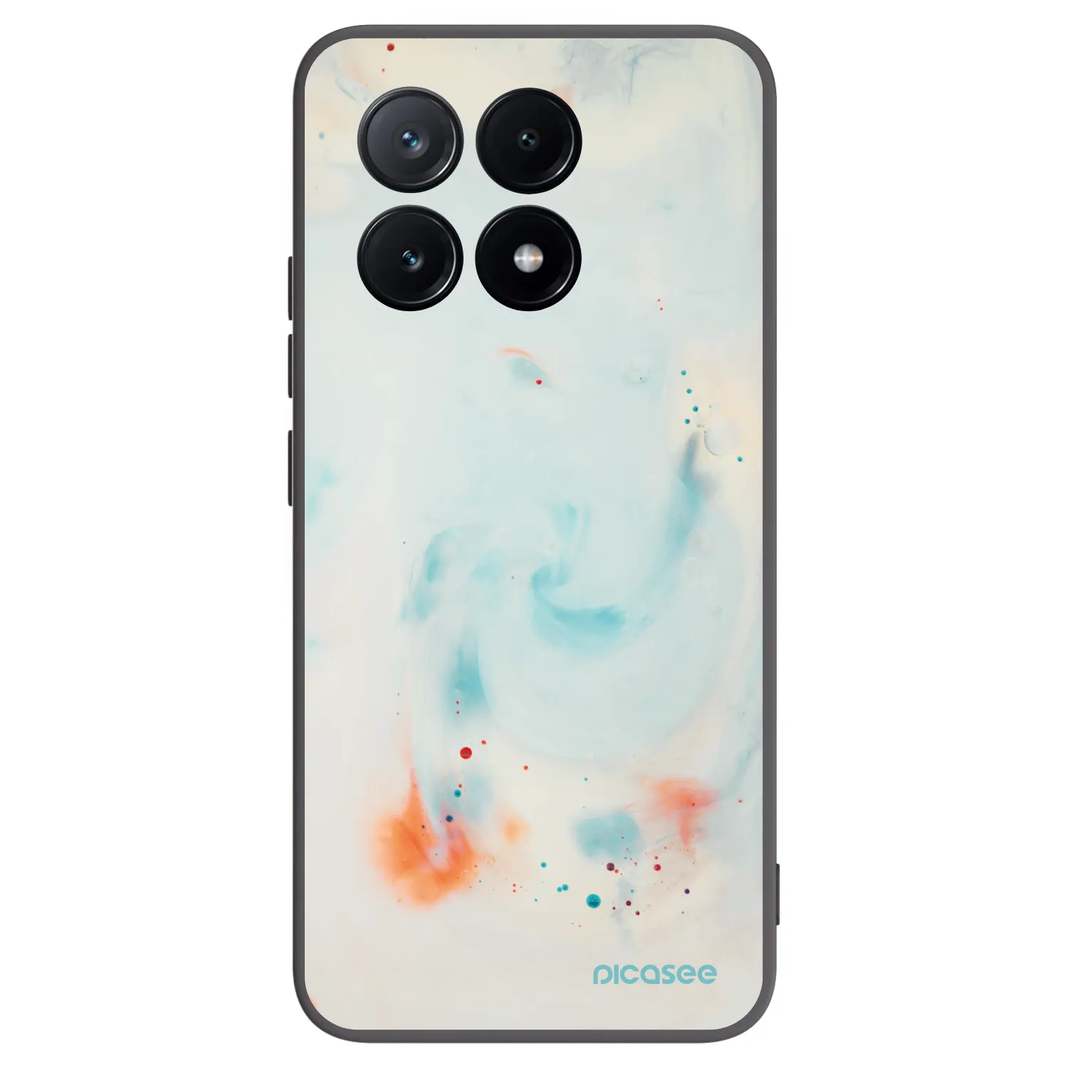 Picasee crna silikonska maskica za Xiaomi Poco X6 Pro - Splash