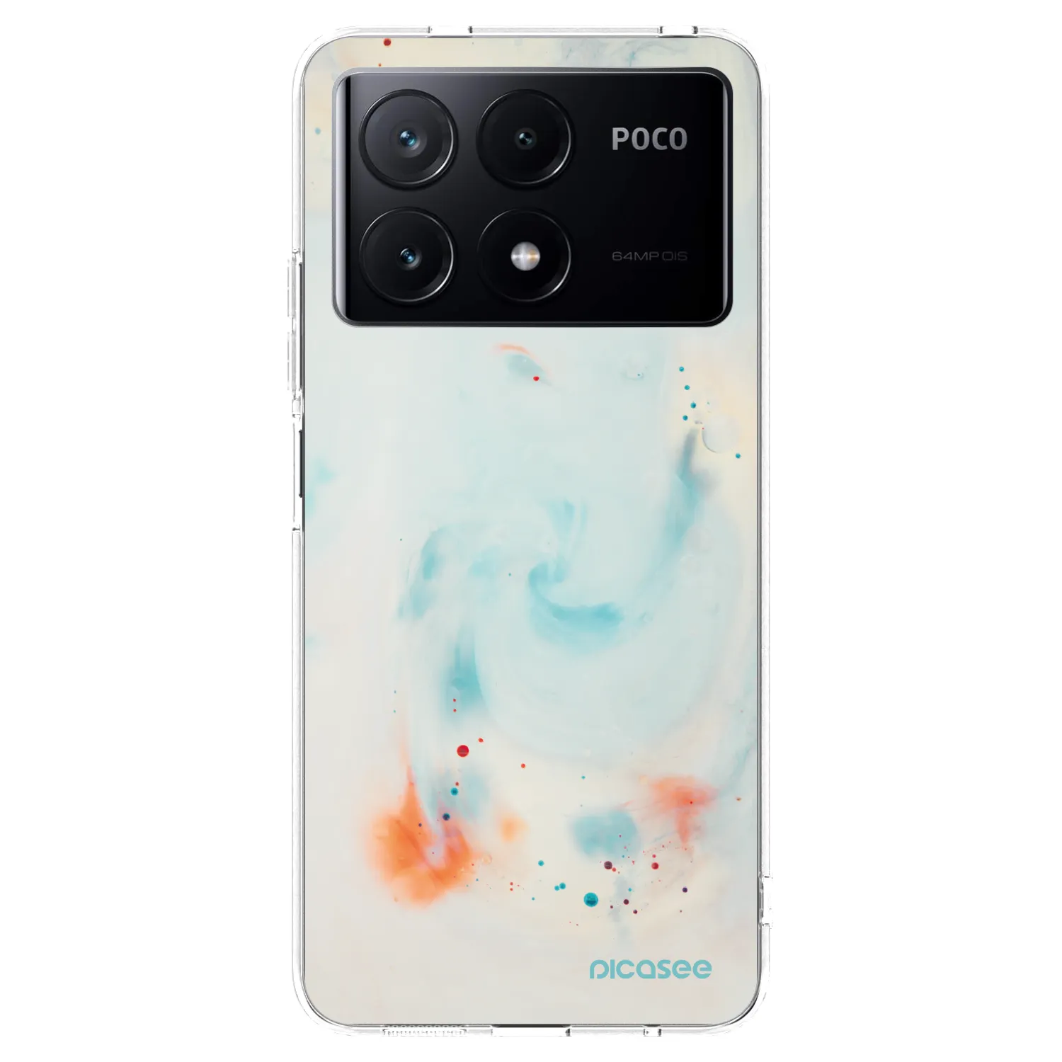 Picasee silikonska prozirna maskica za Xiaomi Poco X6 Pro - Splash