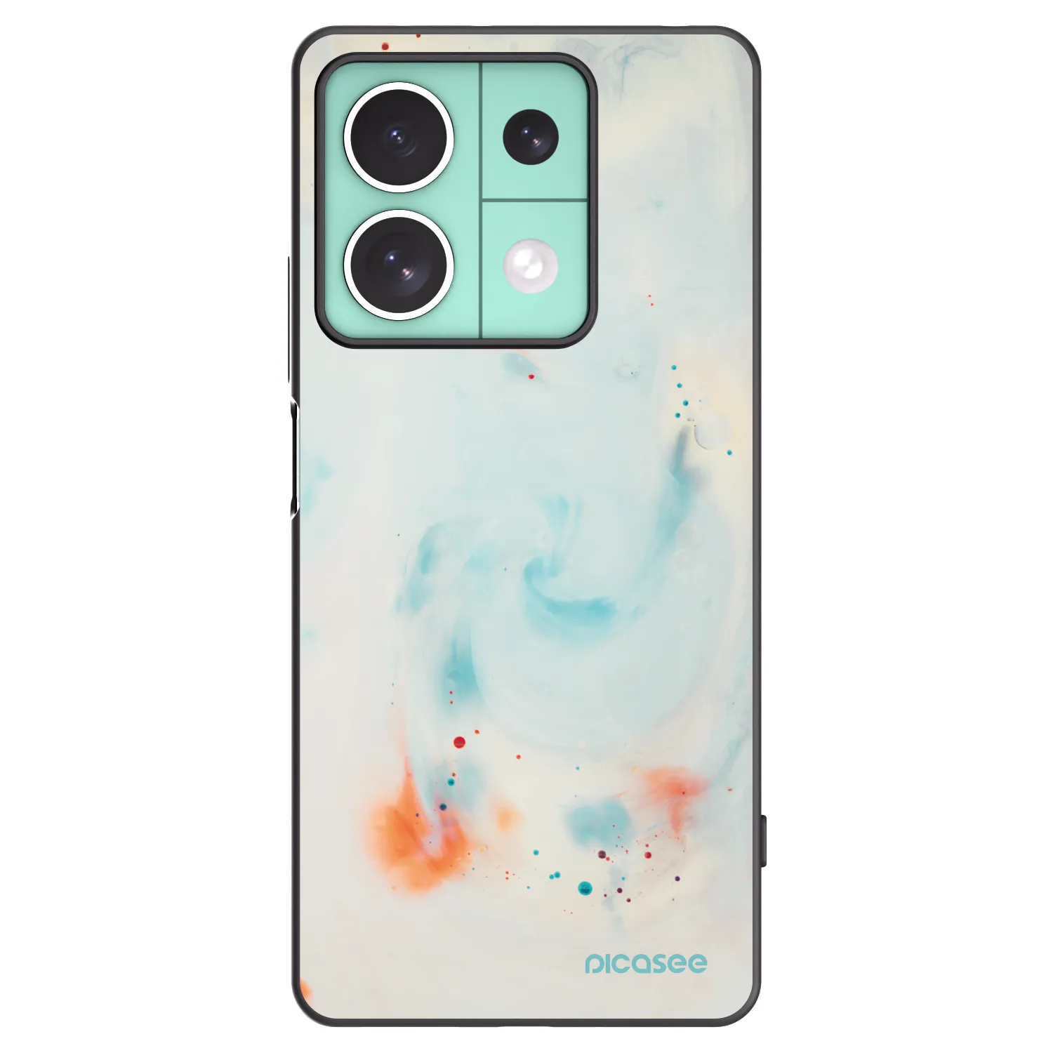 Picasee crna silikonska maskica za Xiaomi Redmi Note 13 5G - Splash