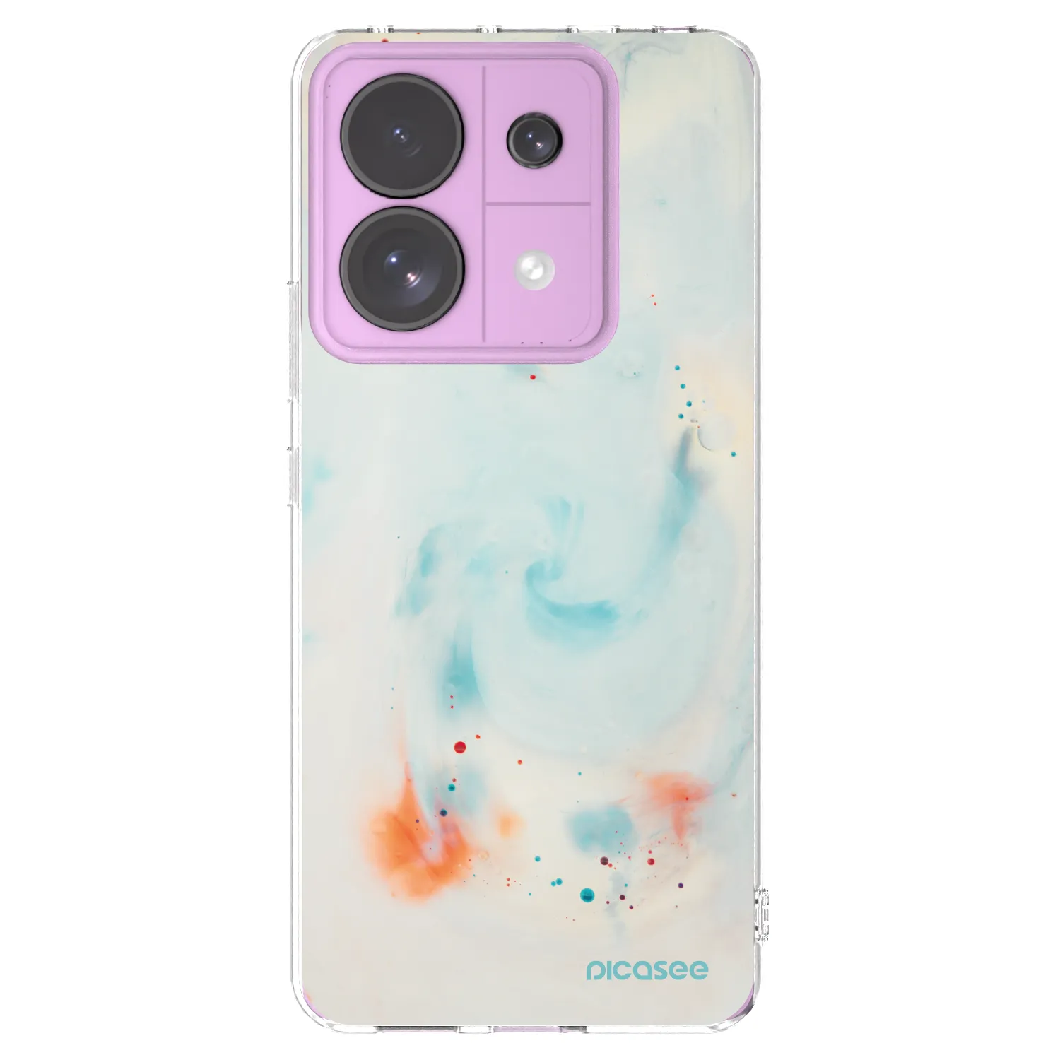 Picasee silikonska prozirna maskica za Xiaomi Redmi Note 13 Pro 5G - Splash