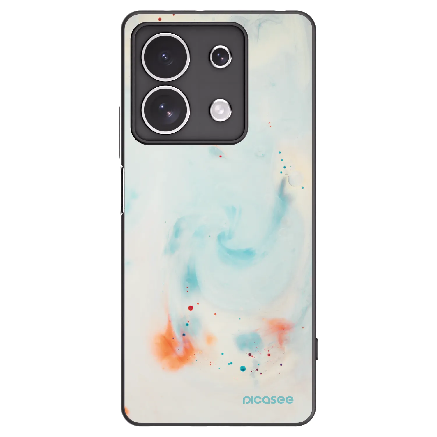 Picasee crna silikonska maskica za Xiaomi Redmi Note 13 4G - Splash