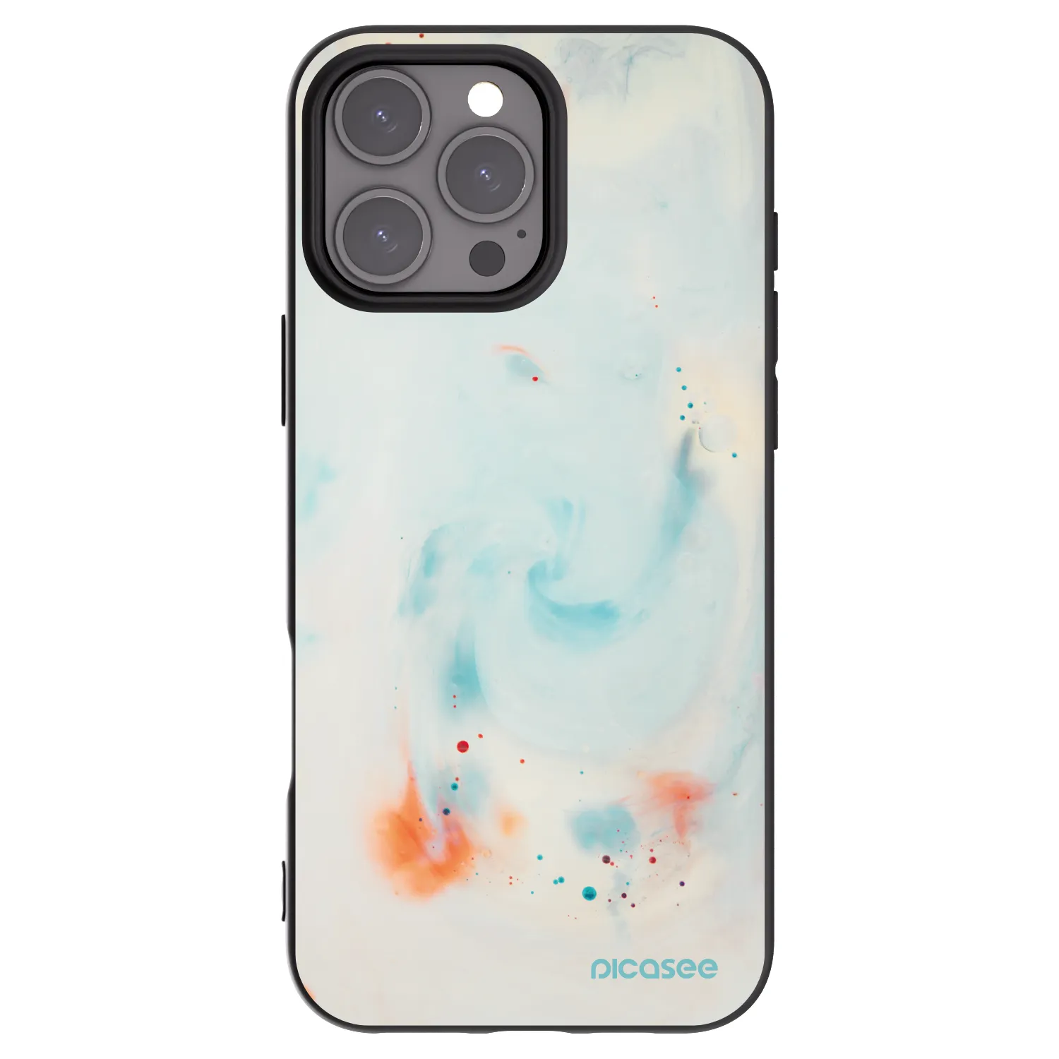 Picasee crna silikonska maskica za Apple iPhone 16 Pro Max - Splash