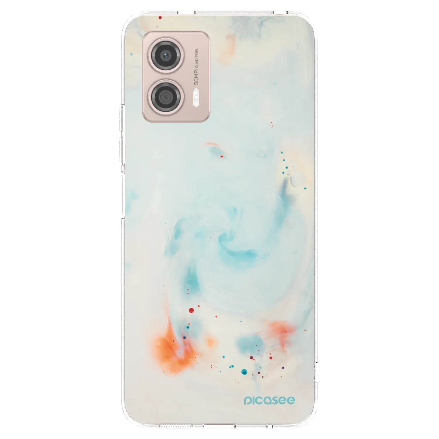 Picasee silikonska prozirna maskica za Motorola Moto G53 5G - Splash