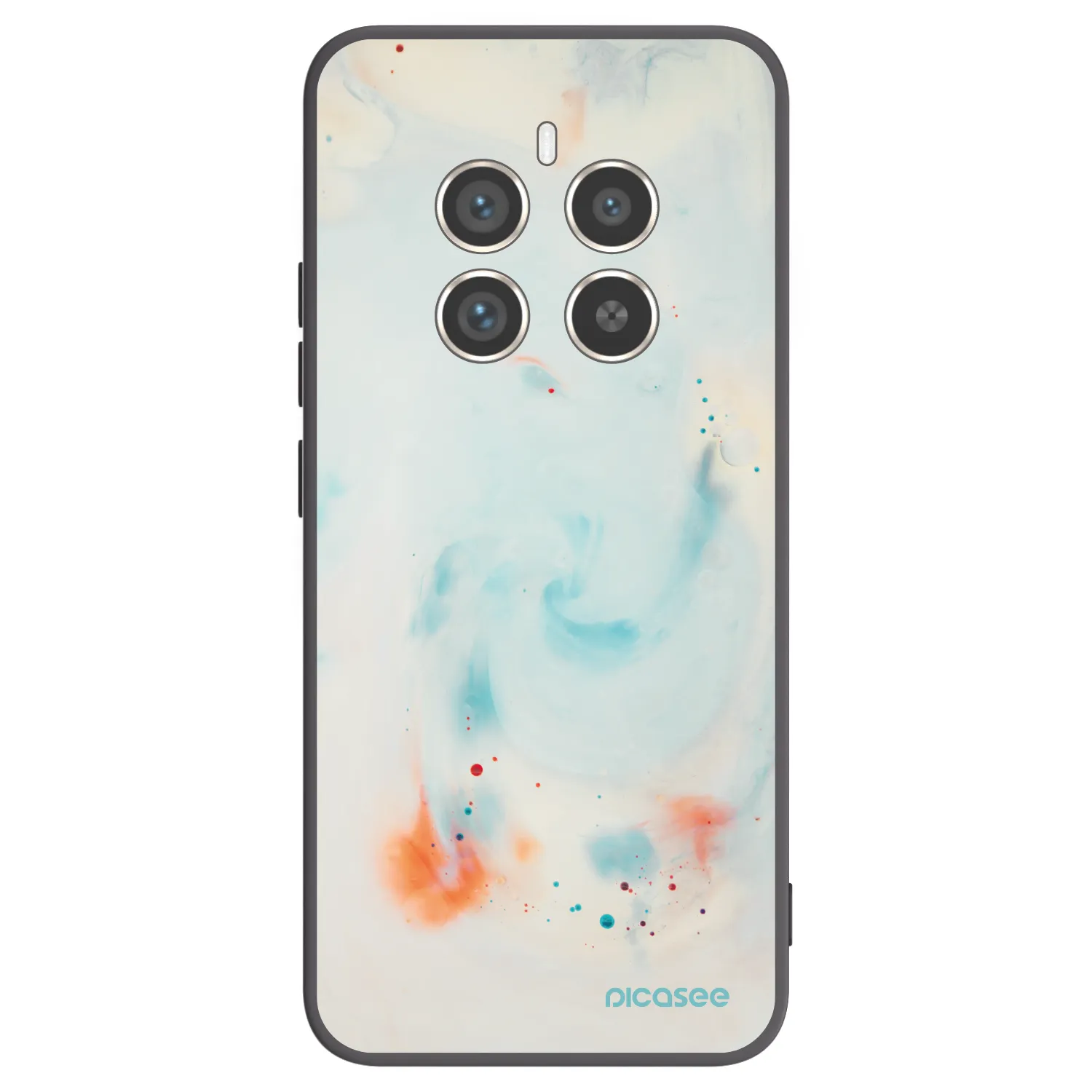 Picasee crna silikonska maskica za Realme 12 Pro 5G - Splash