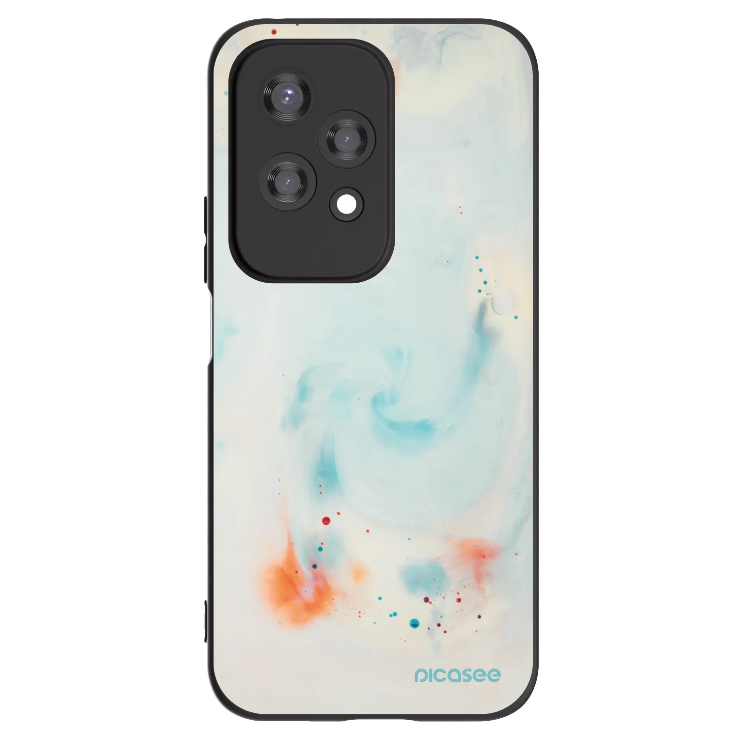 Picasee crna silikonska maskica za Honor 200 Lite - Splash