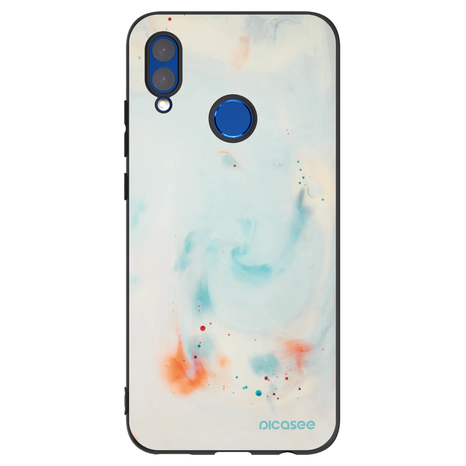 Picasee crna silikonska maskica za Huawei P Smart 2019 - Splash