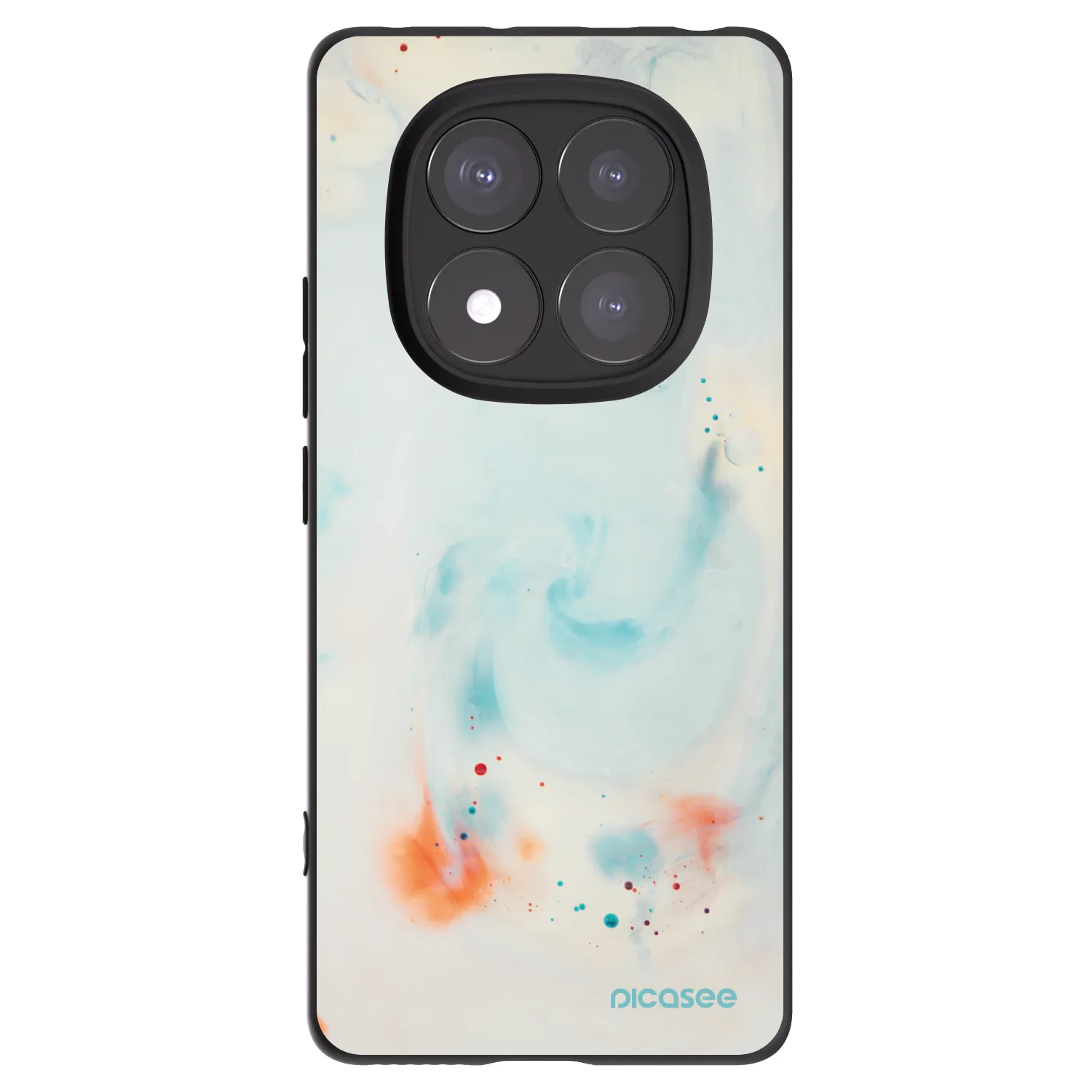 Picasee crna silikonska maskica za Xiaomi Redmi Note 14 Pro+ 5G - Splash