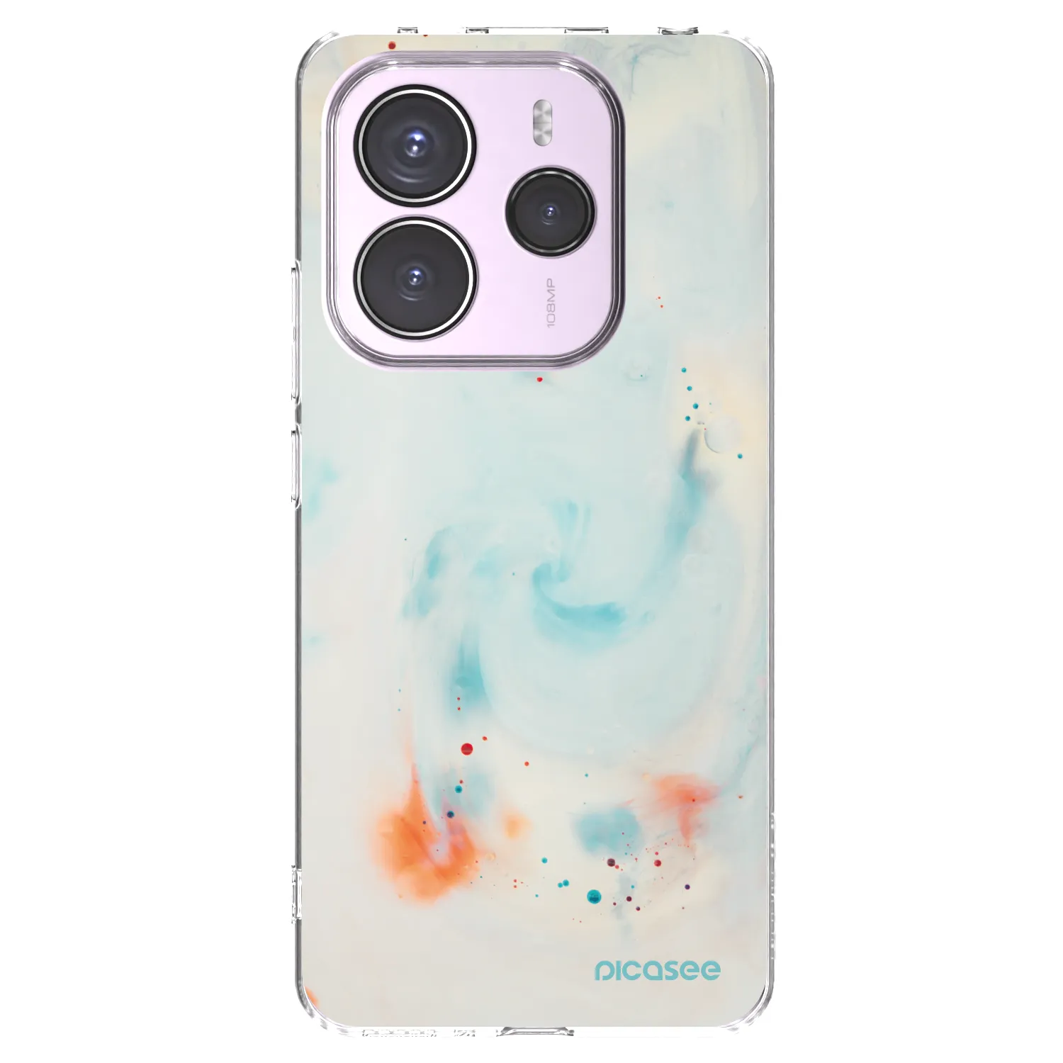 Picasee silikonska prozirna maskica za Xiaomi Redmi Note 14 5G - Splash