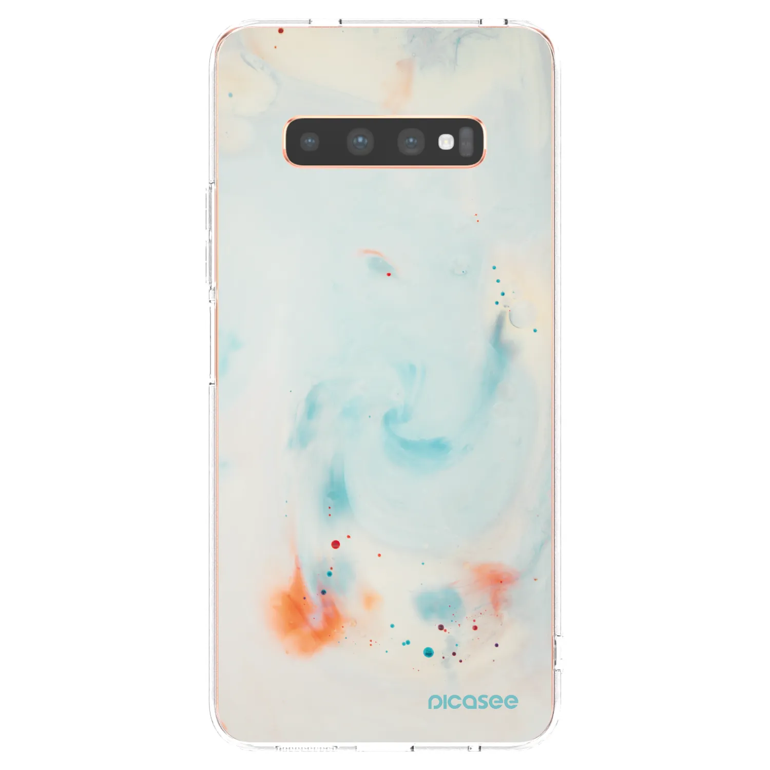 Picasee silikonska prozirna maskica za Samsung Galaxy S10 Plus G975 - Splash