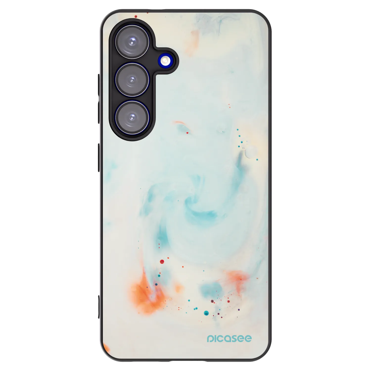 Picasee crna silikonska maskica za Samsung Galaxy S25 5G - Splash