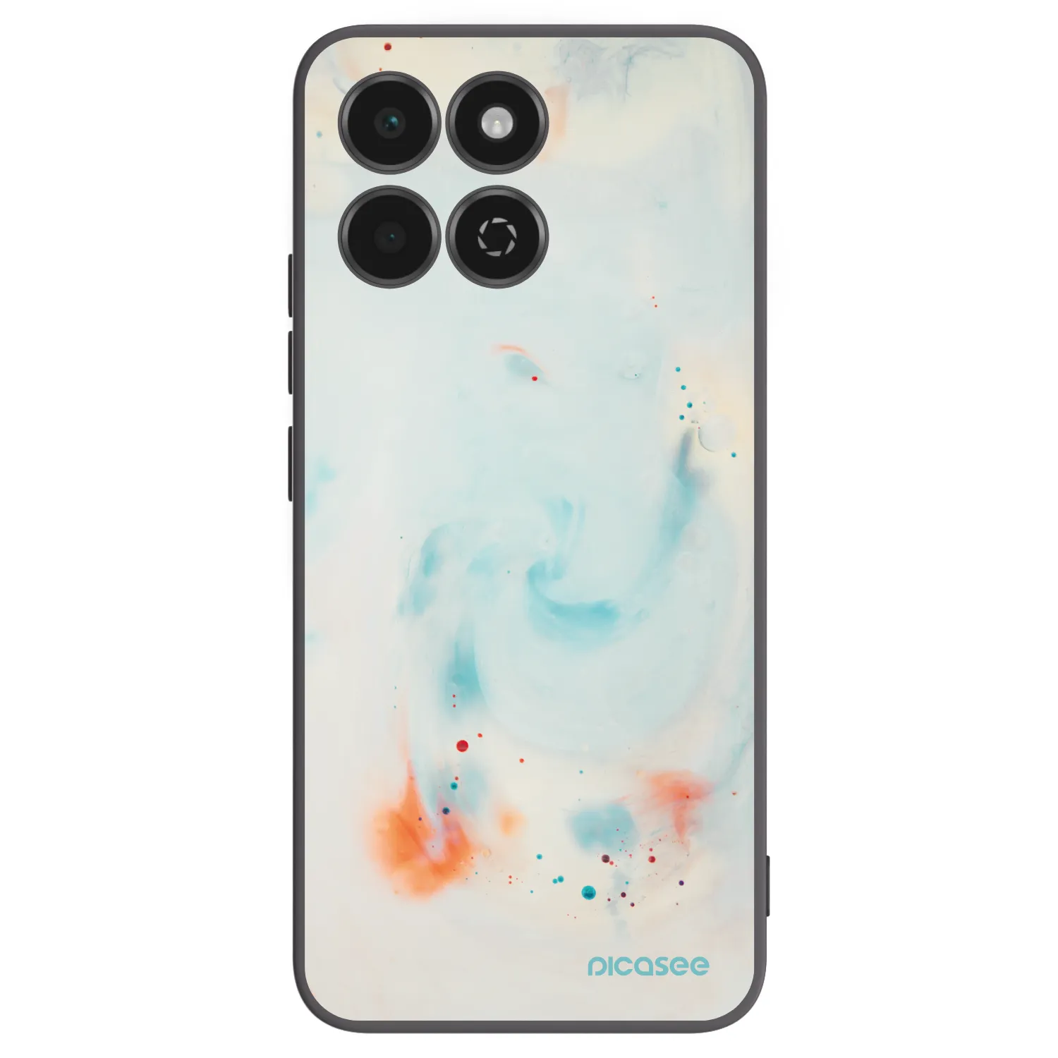 Picasee crna silikonska maskica za Honor 200 Smart 5G - Splash