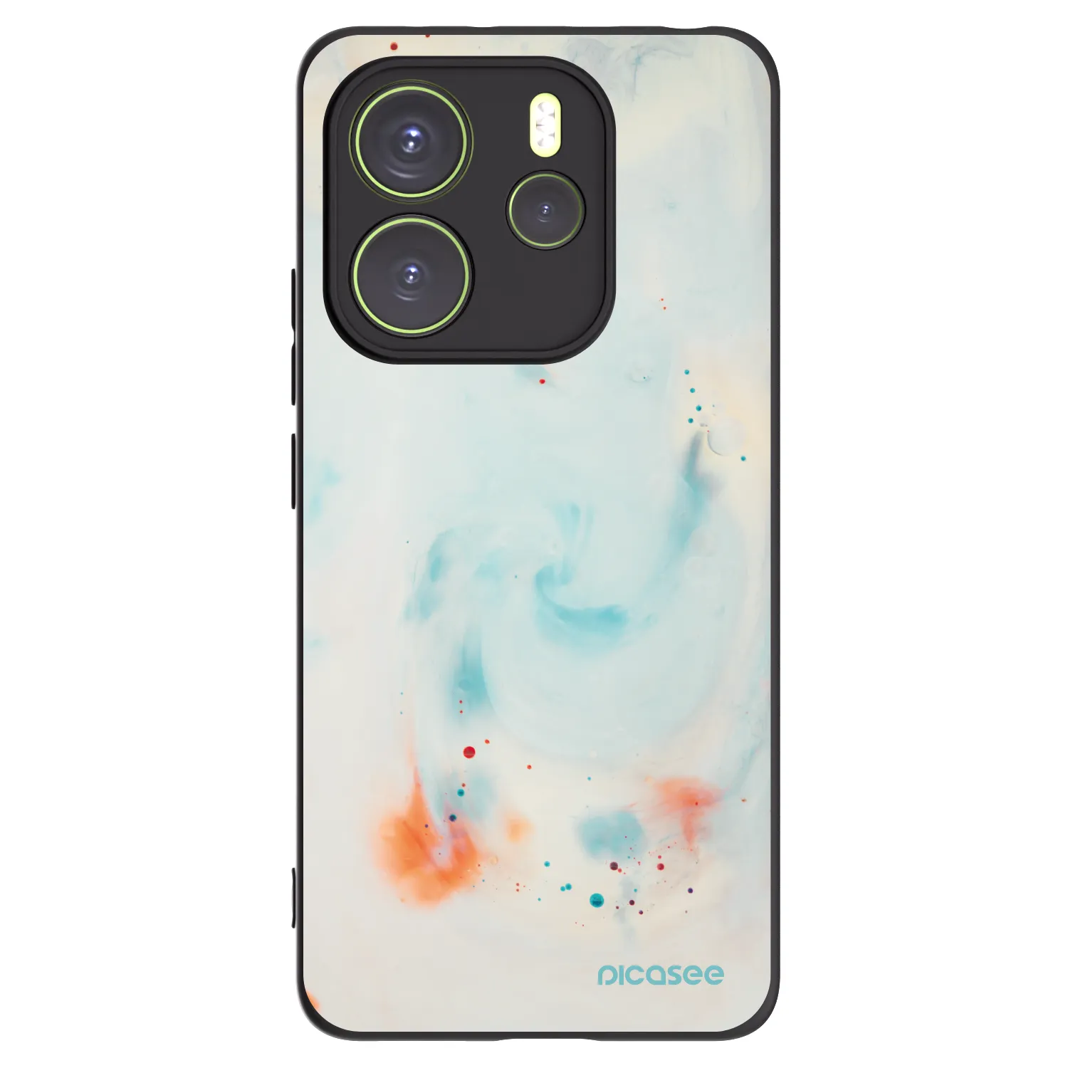 Picasee crna silikonska maskica za Xiaomi Redmi Note 14 4G - Splash