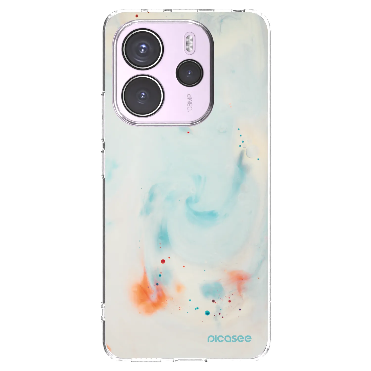 Picasee silikonska prozirna maskica za Xiaomi Redmi Note 14 4G - Splash