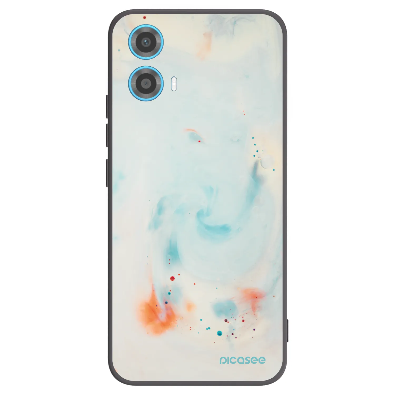 Picasee crna silikonska maskica za Motorola Moto G34 5G - Splash