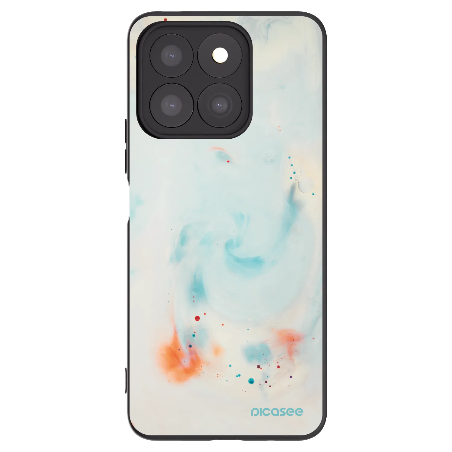 Picasee crna silikonska maskica za Honor X8c - Splash