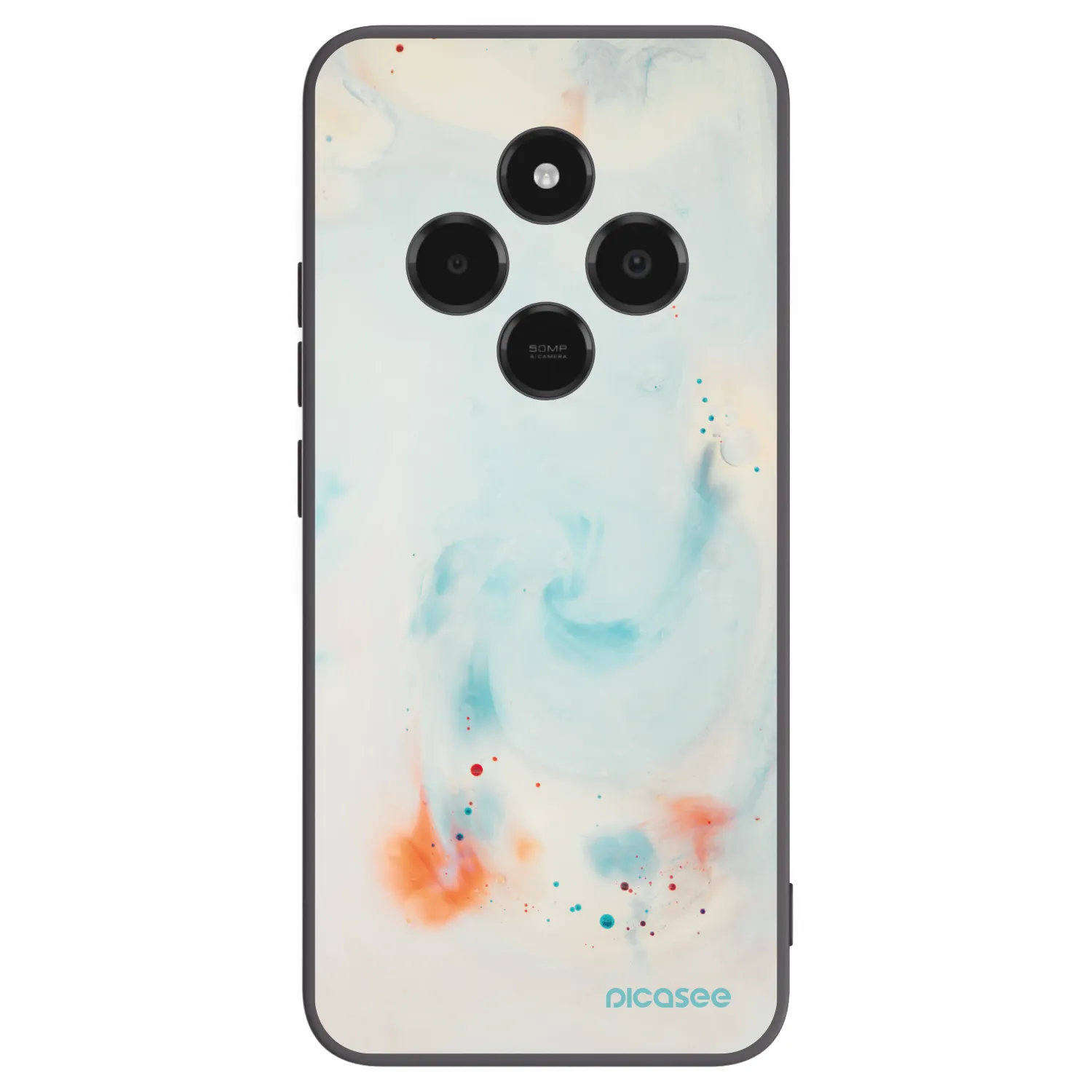 Picasee crna silikonska maskica za Xiaomi Poco C75 - Splash