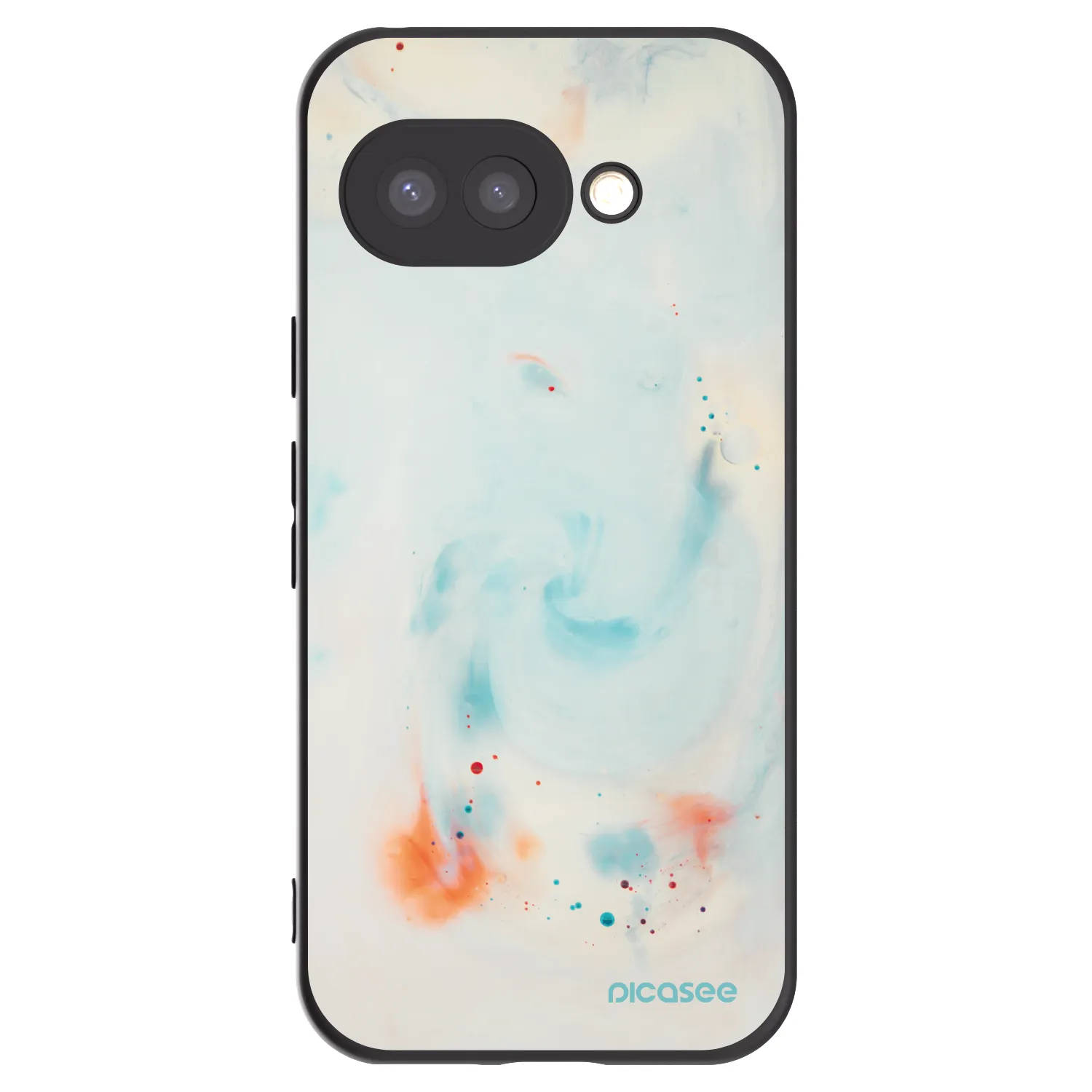 Picasee crna silikonska maskica za Google Pixel 9a - Splash