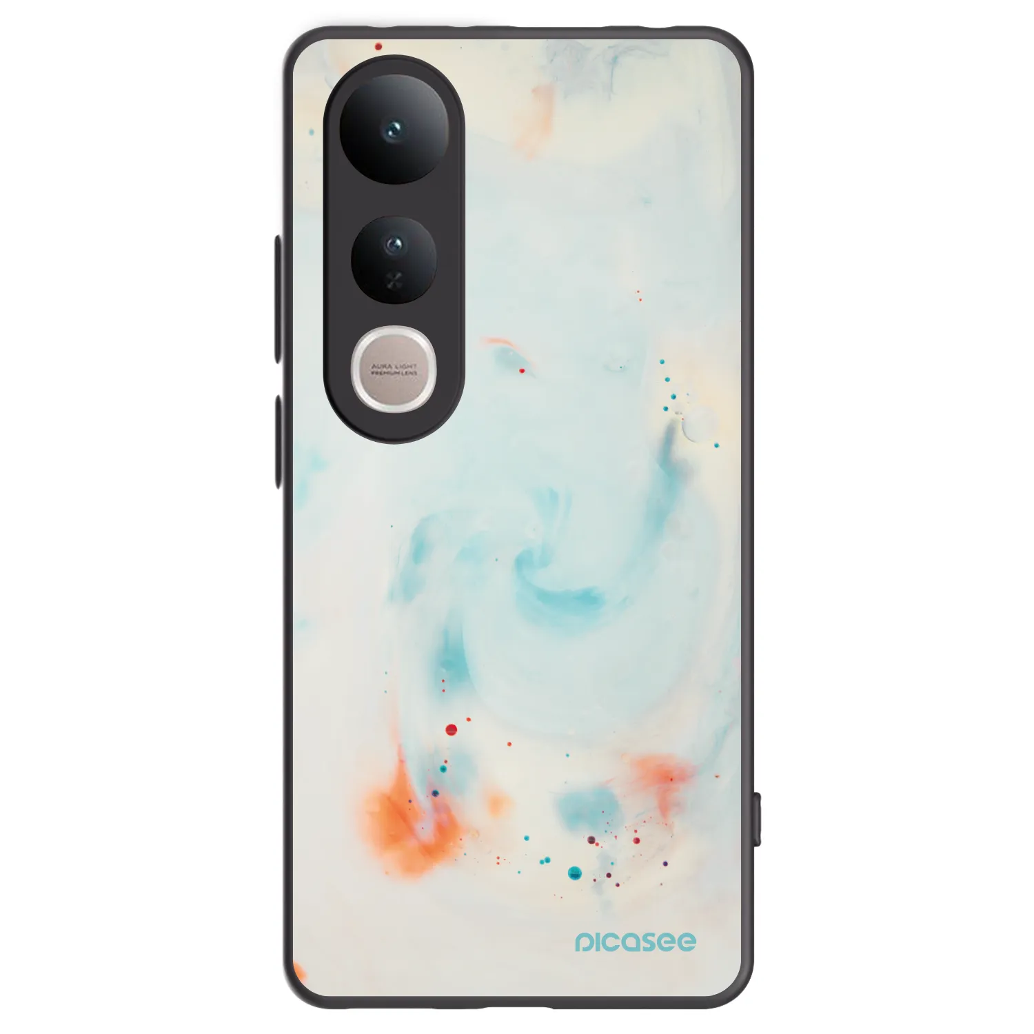 Picasee crna silikonska maskica za Vivo V50 Lite 5G - Splash