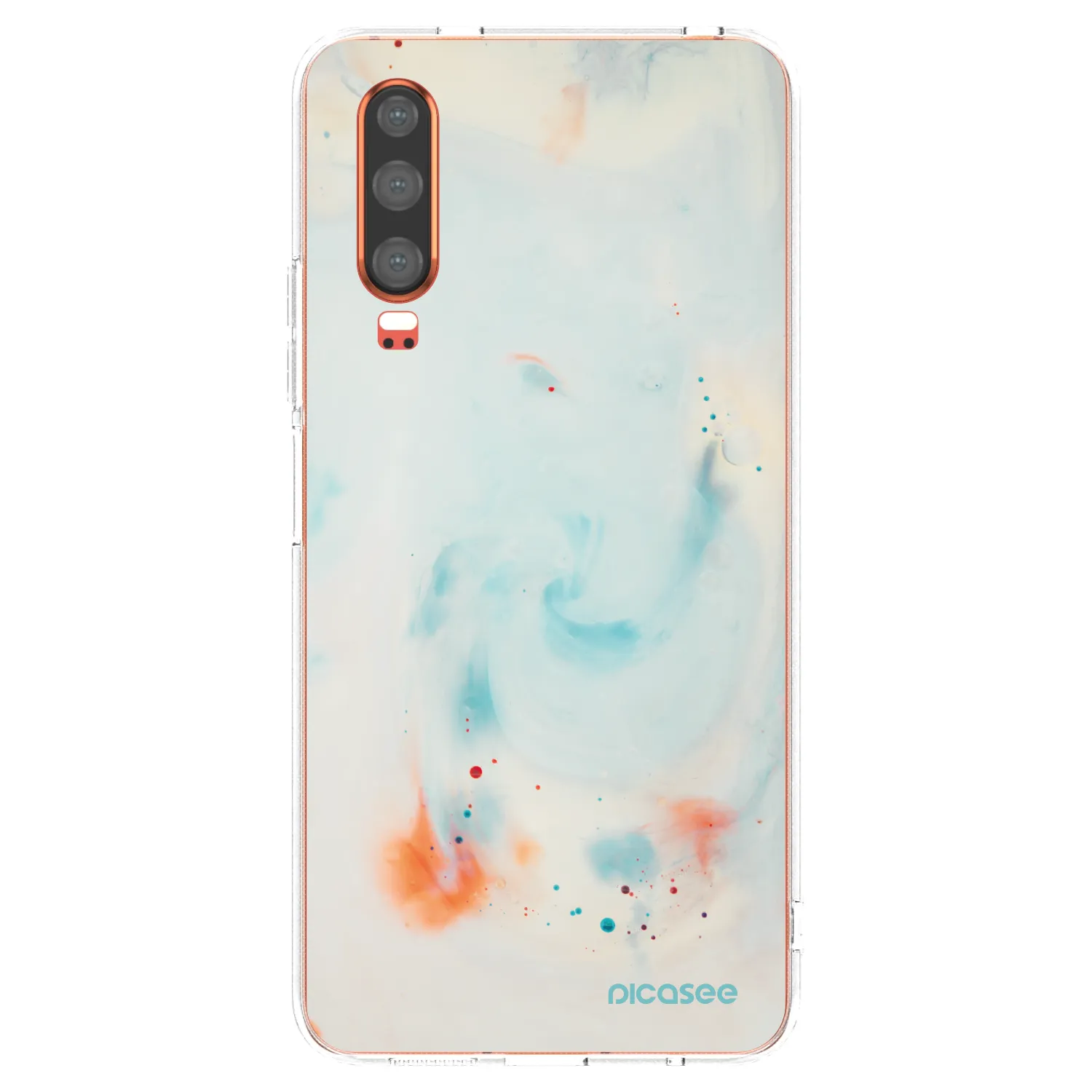 Picasee silikonska prozirna maskica za Huawei P30 - Splash