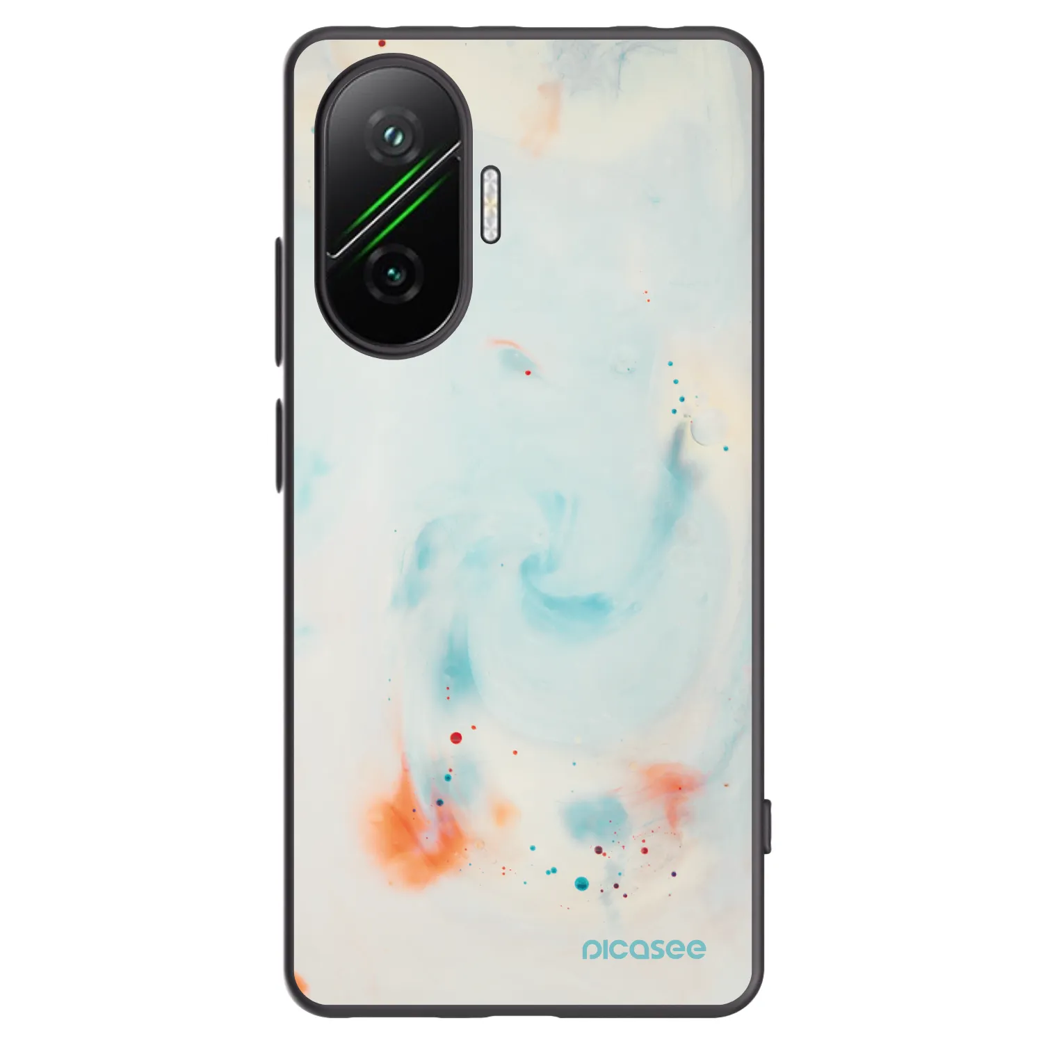 Picasee crna silikonska maskica za Xiaomi Poco F7 Pro 5G - Splash