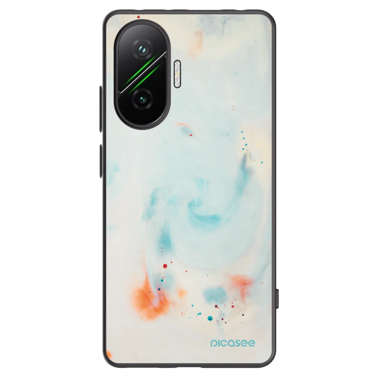 Picasee crna silikonska maskica za Xiaomi Poco F7 5G - Splash